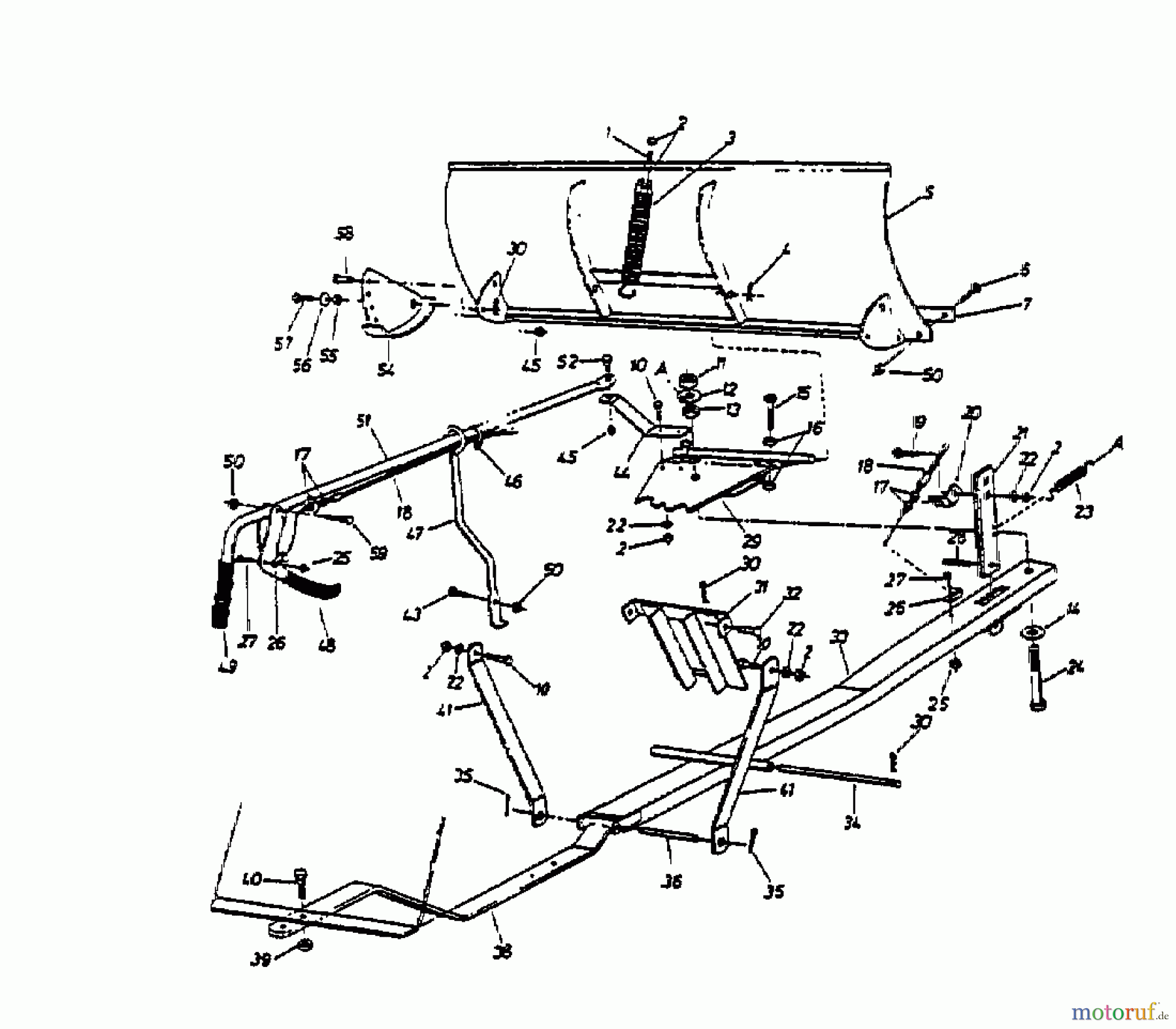  MTD Zubehör Zubehör Garten- und Rasentraktoren Räumschild für 800 Serie Kastenrahmen OEM-190-840  (1999) Räumschild