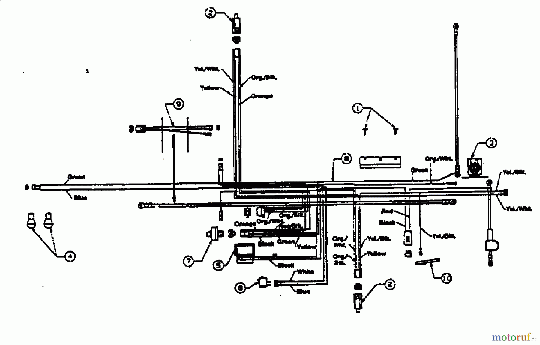  Gutbrod Rasentraktoren Sprint 900 H 13AF69GG604  (1998) Schaltplan Kohler