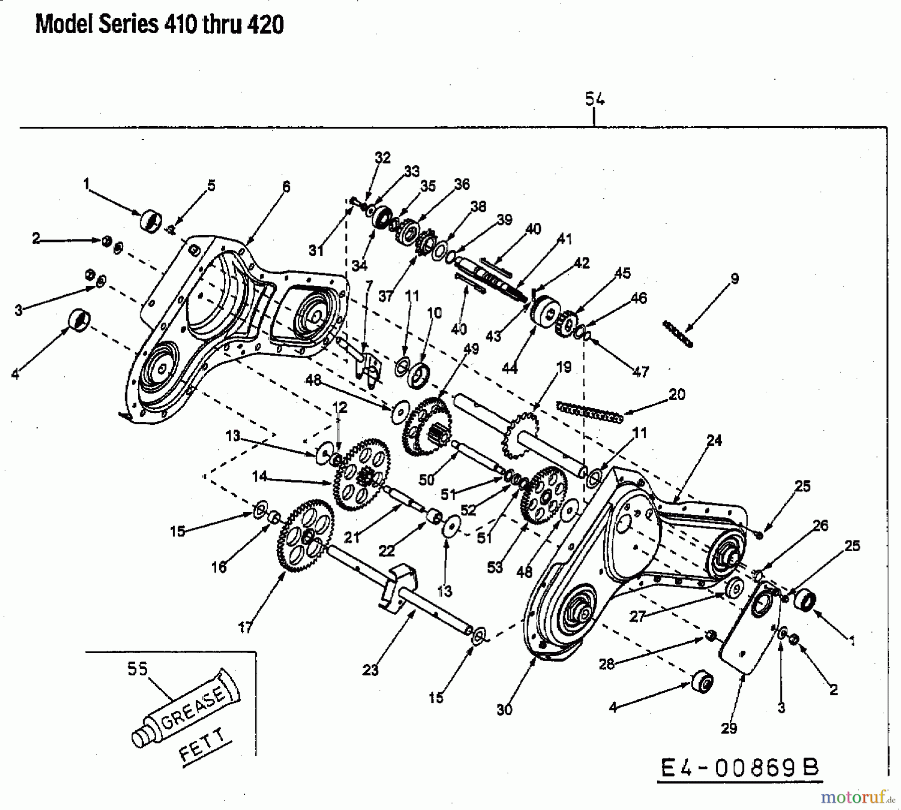  MTD Motorhacken T/410 21AA414A678  (2005) Getriebe