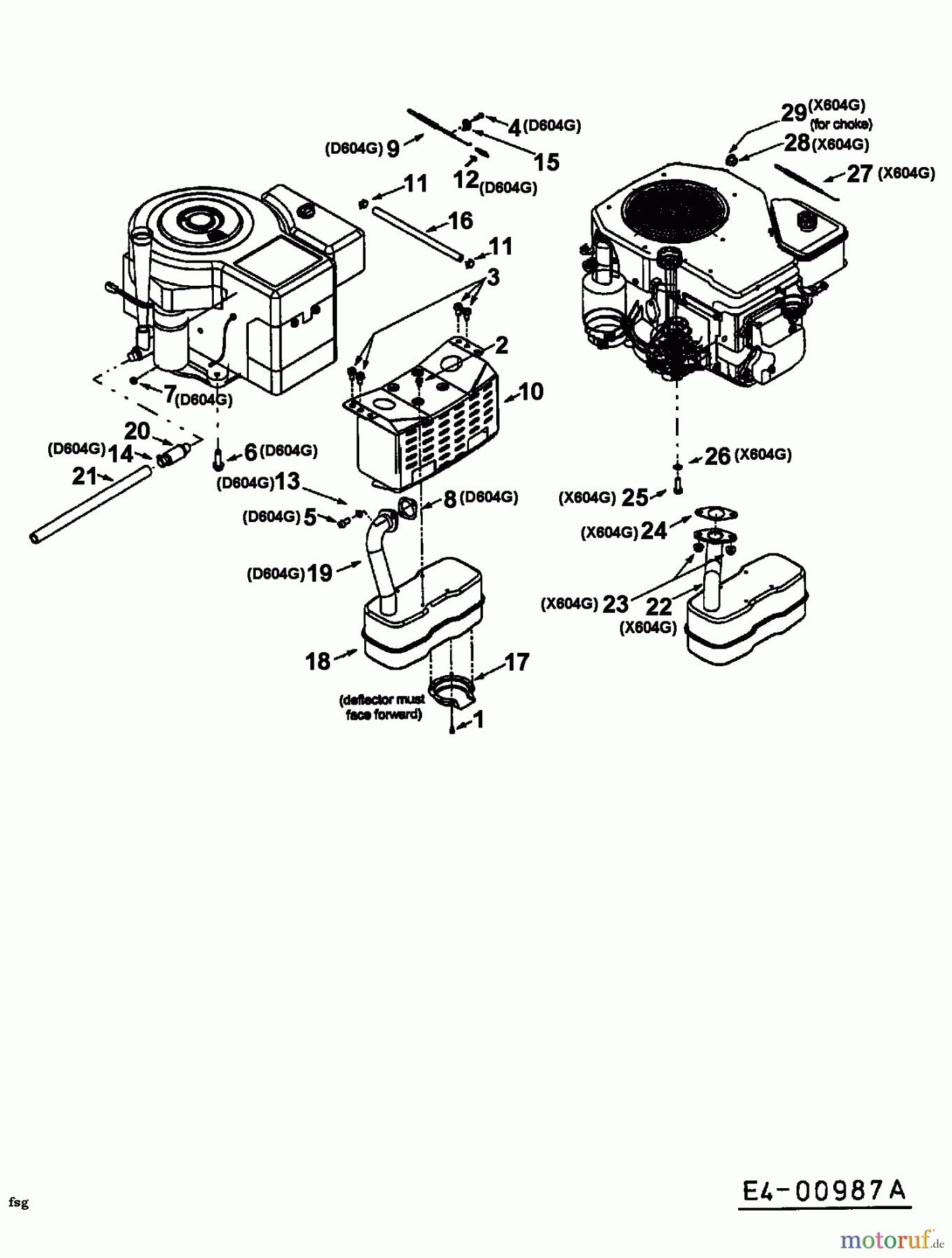  Yard-Man ältere Modelle Rasentraktoren AG 6145 13BP604G643  (2001) Motorzubehör