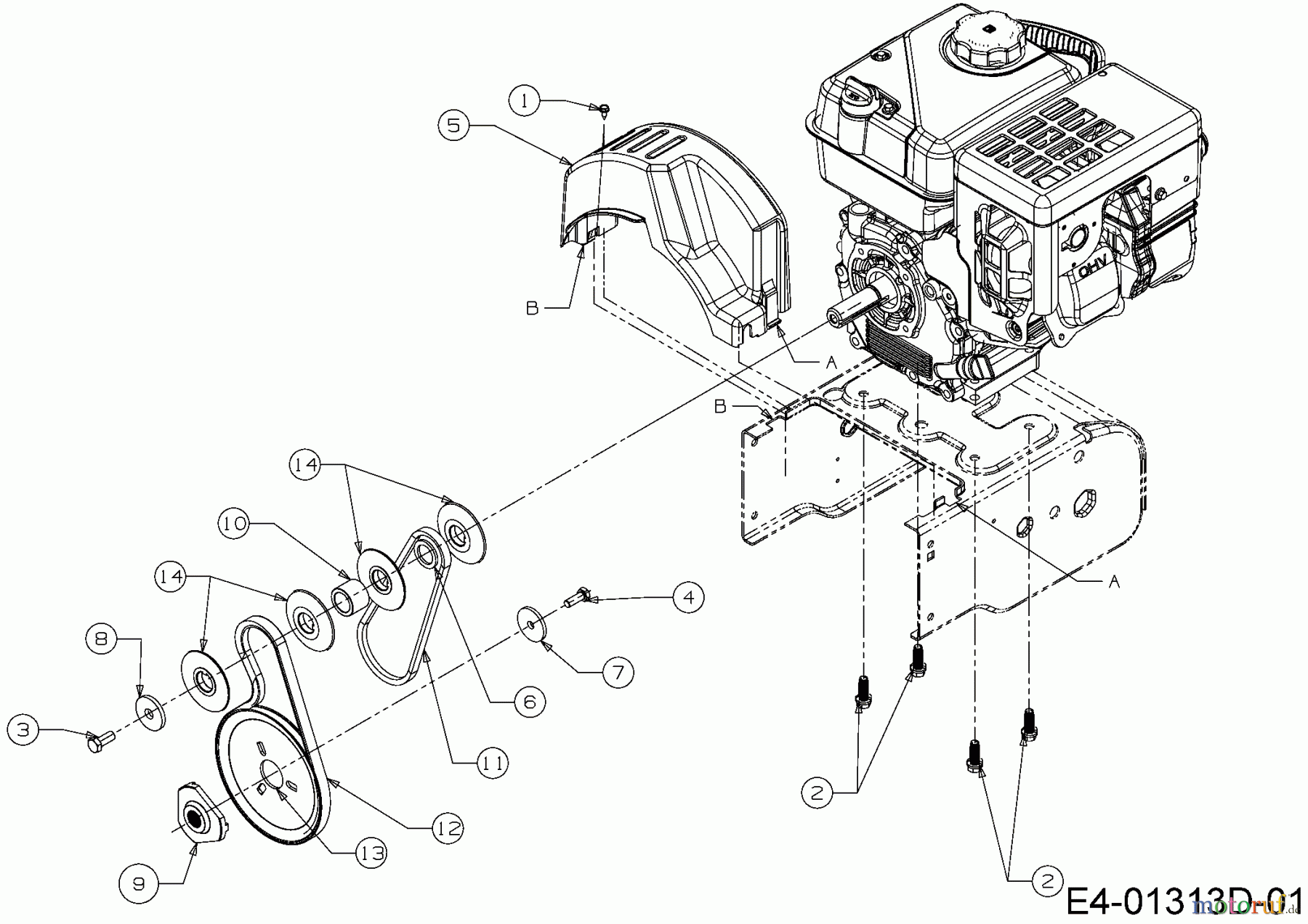  Wolf-Garten Schneefräsen SF 56 31A-32AD650  (2015) Fahrantrieb, Fräsantrieb