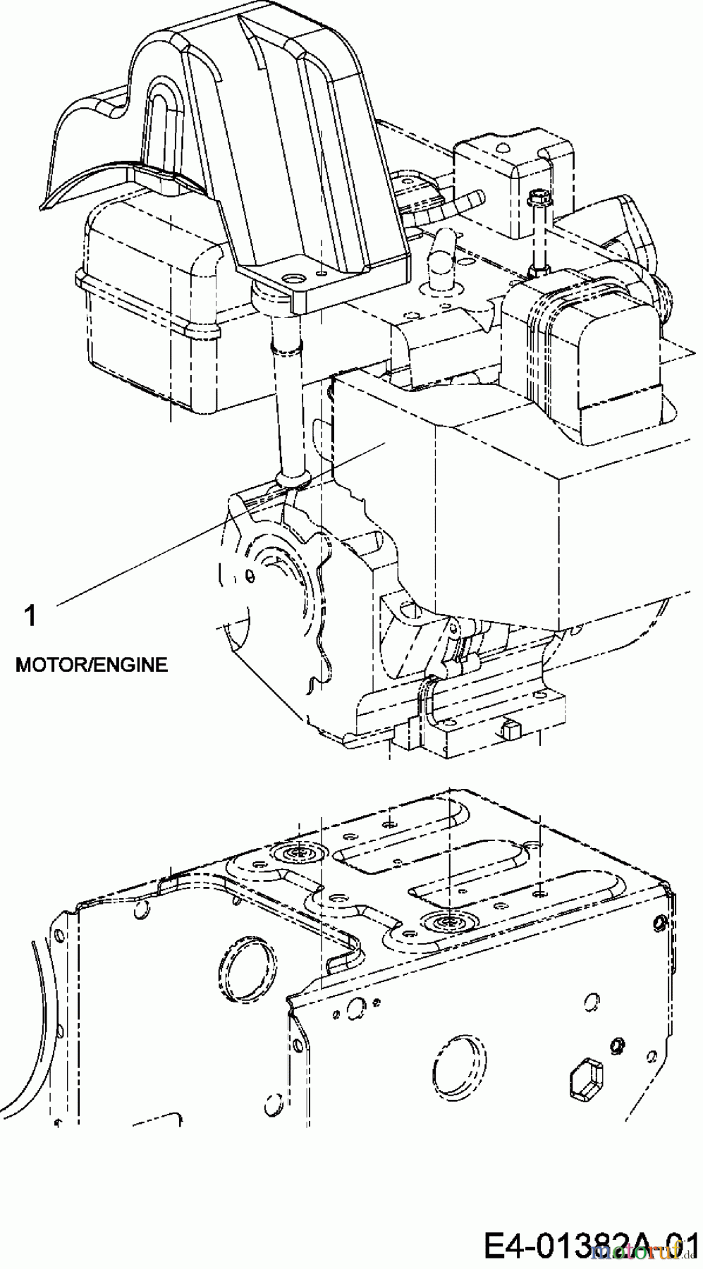  MTD Schneefräsen E 740 F 31BV7F0F678  (2007) Motor