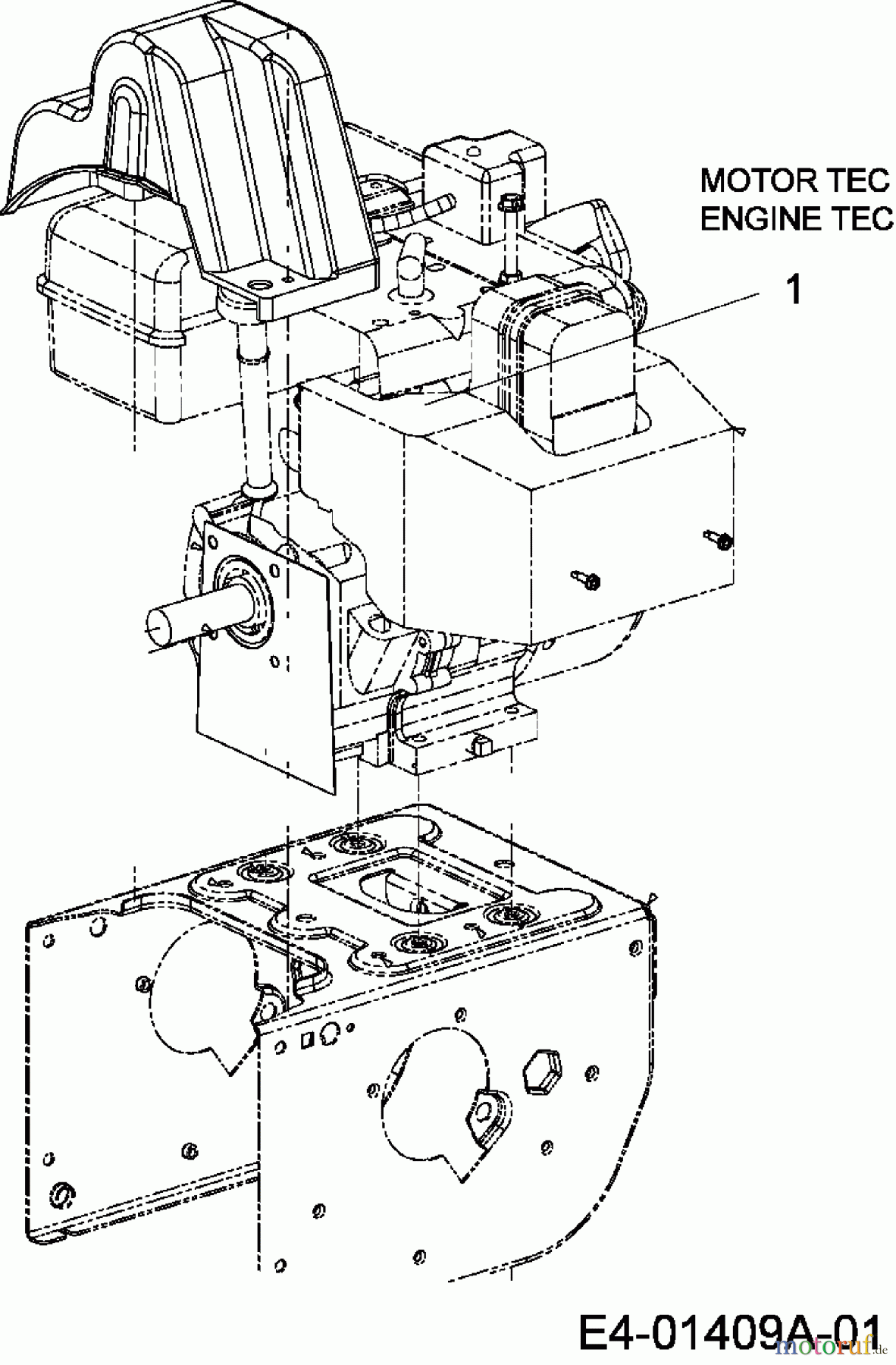  MTD ältere Modelle Schneefräsen E 660 G 31AV6LHG678  (2007) Motor