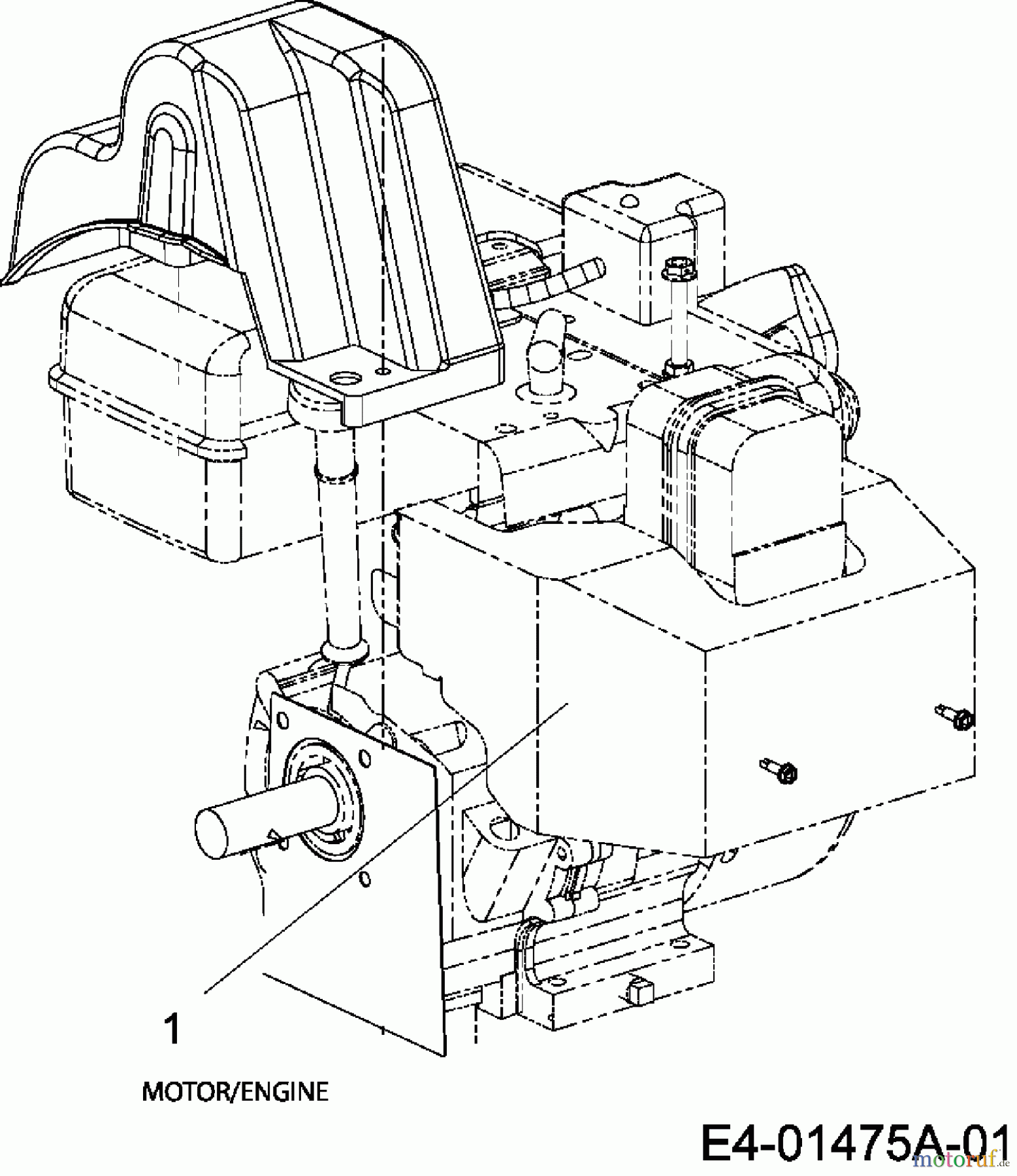  Yard-Man ältere Modelle Schneefräsen YM 5655 DE 31AV6TFD643  (2007) Motor