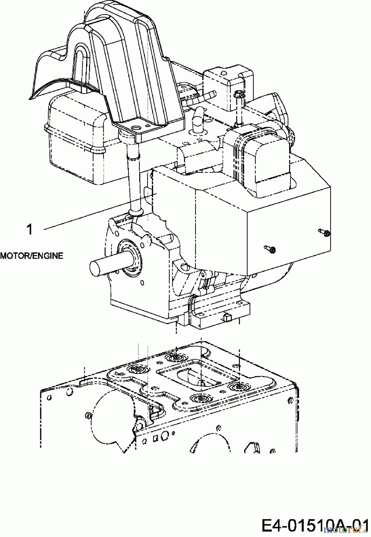  Troy-Bilt Schneefräsen POLAR 8066 31AV66LN609  (2007) Motor