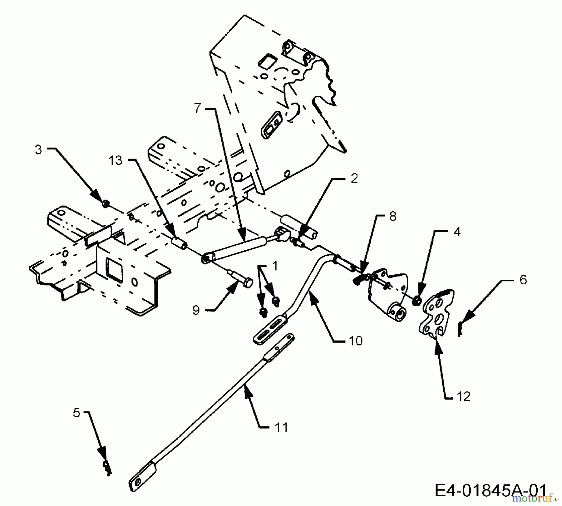  Cub Cadet Rasentraktoren HDS 2205 13A-2D7-603  (2005) Fahrbetätigung vorwärts und rückwärts