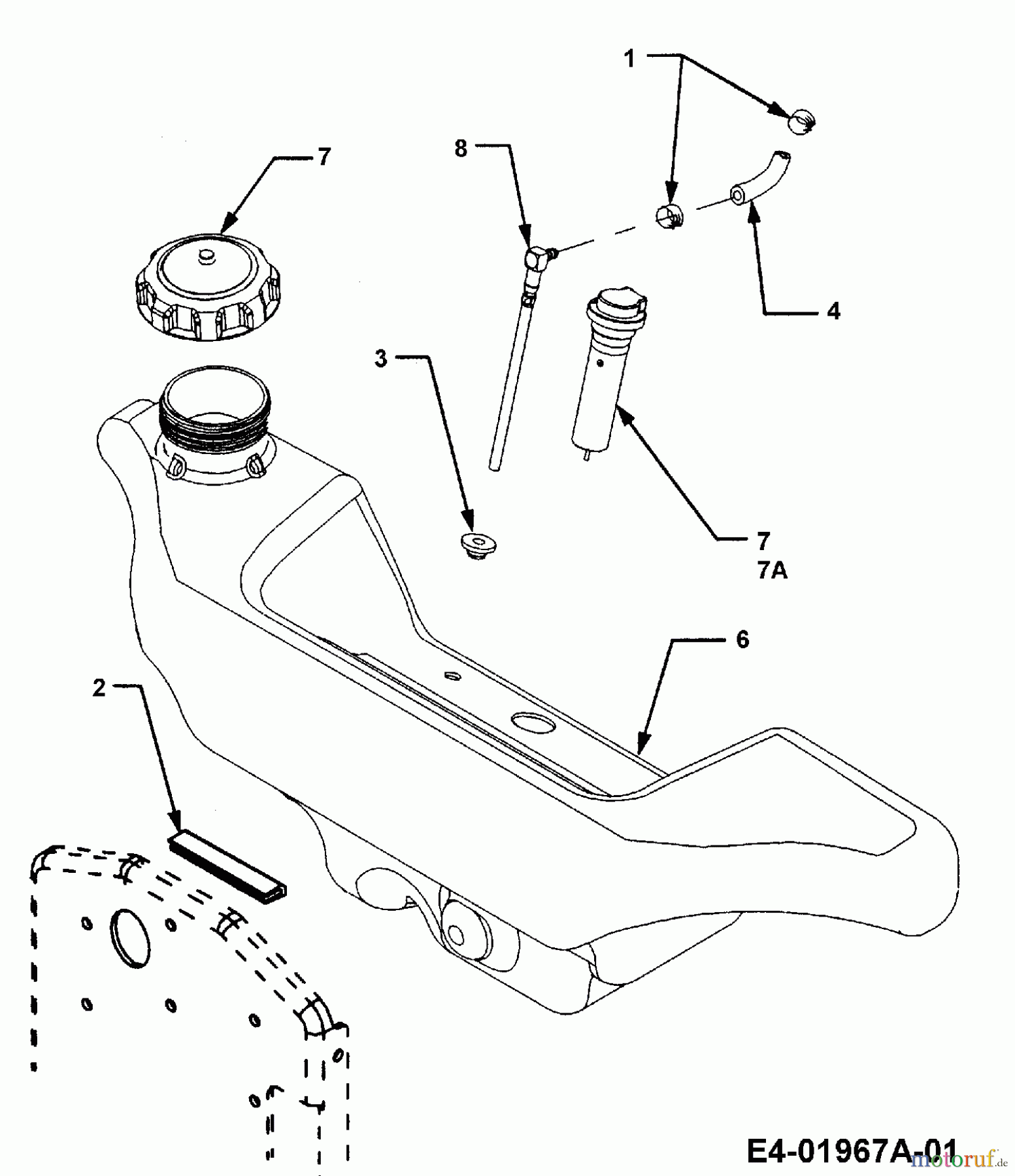  Cub Cadet Gartentraktoren HDS 3235 14A-672-603  (2004) Tank