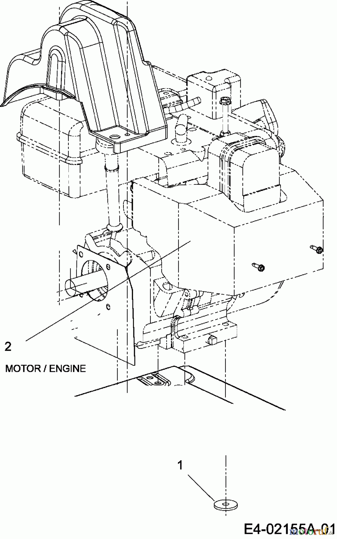  Yard-Man ältere Modelle Schneefräsen YM 6680 DE 31AY56LS643  (2009) Motor