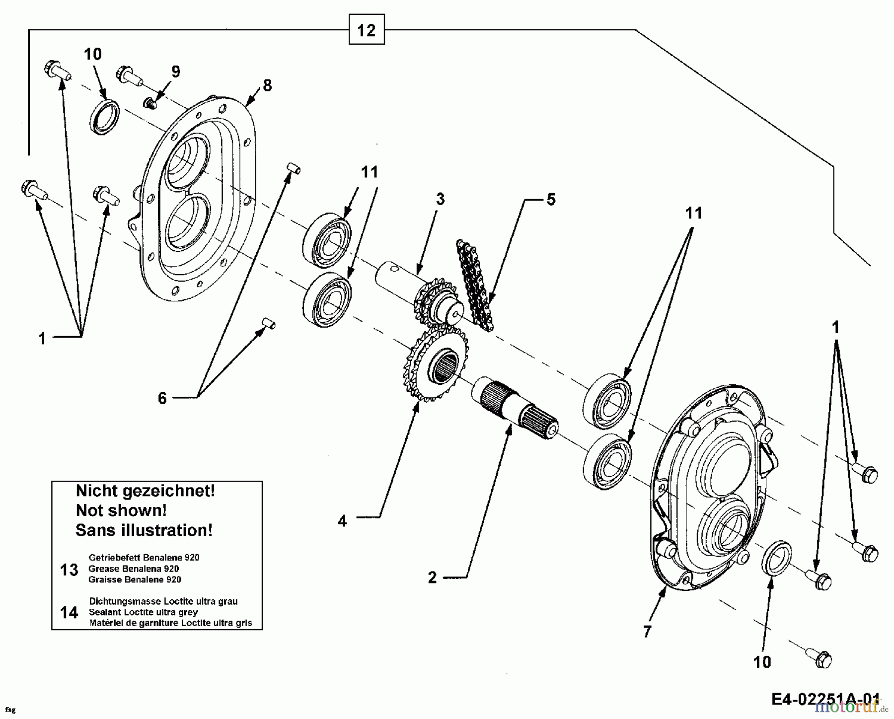  MTD Zubehör Zubehör Garten- und Rasentraktoren Schneefräsen für CC 2000 SD Serie (42