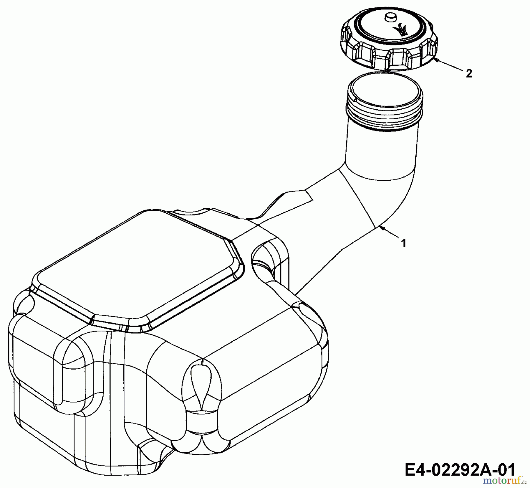  Cub Cadet Rasentraktoren CC 1527 13A-241G603  (2003) Tank