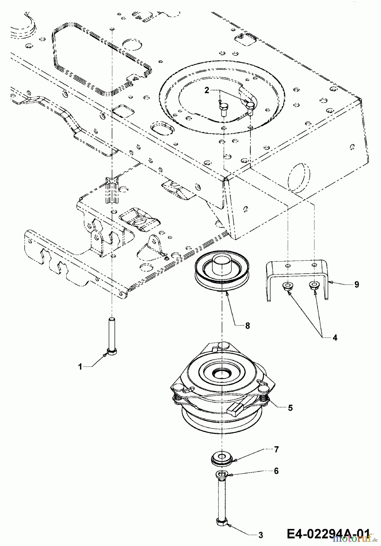  Cub Cadet Rasentraktoren CC 1527 13A-241G603  (2003) Elektromagnetkupplung, Motorkeilriemenscheibe