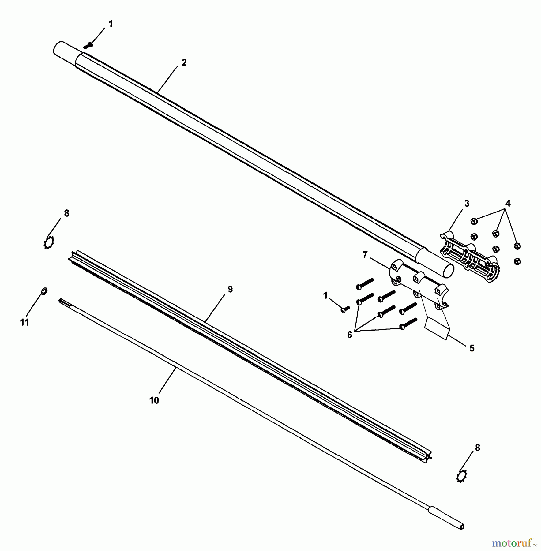  Echo Hochentaster PPF-2110 - Echo Pole Saw / Pruner, S/N: 001001 - 506099 (Type 1E) 3 Ft. Extension