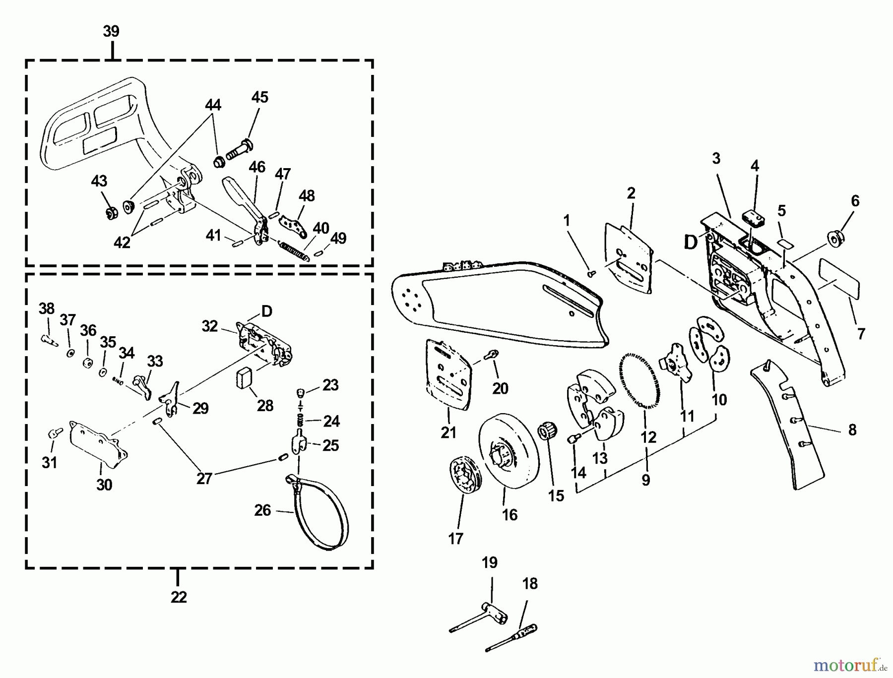  Echo Rettungssäge QV-6700 - Echo Quick Vent Chain Saw (Type 1 ) Clutch, Cutting Attachment, Chain Brake  S/N: 001001 - 003450