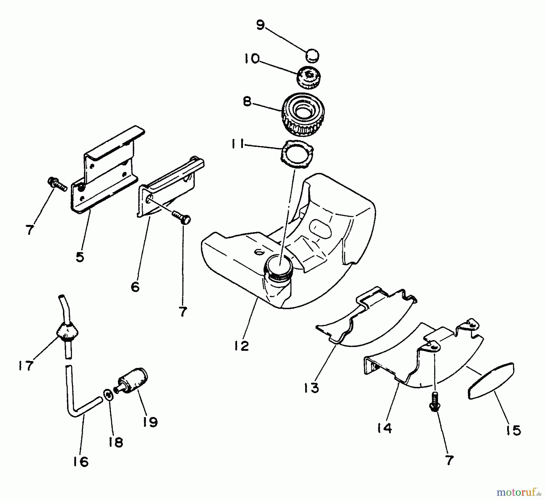  Echo Trimmer, Faden / Bürste GT-200BE - Echo String Trimmer Fuel System