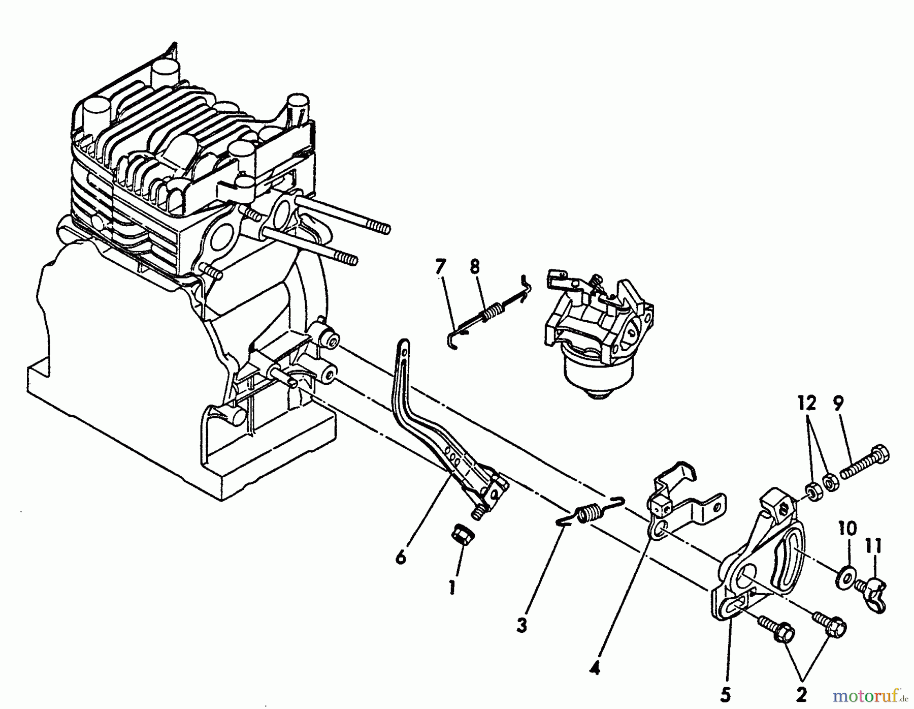  Echo Wasserpumpen WP-2000 - Echo Water Pump, S/N: A0000 - A1009 THROTTLE, GOVERNOR LEVER