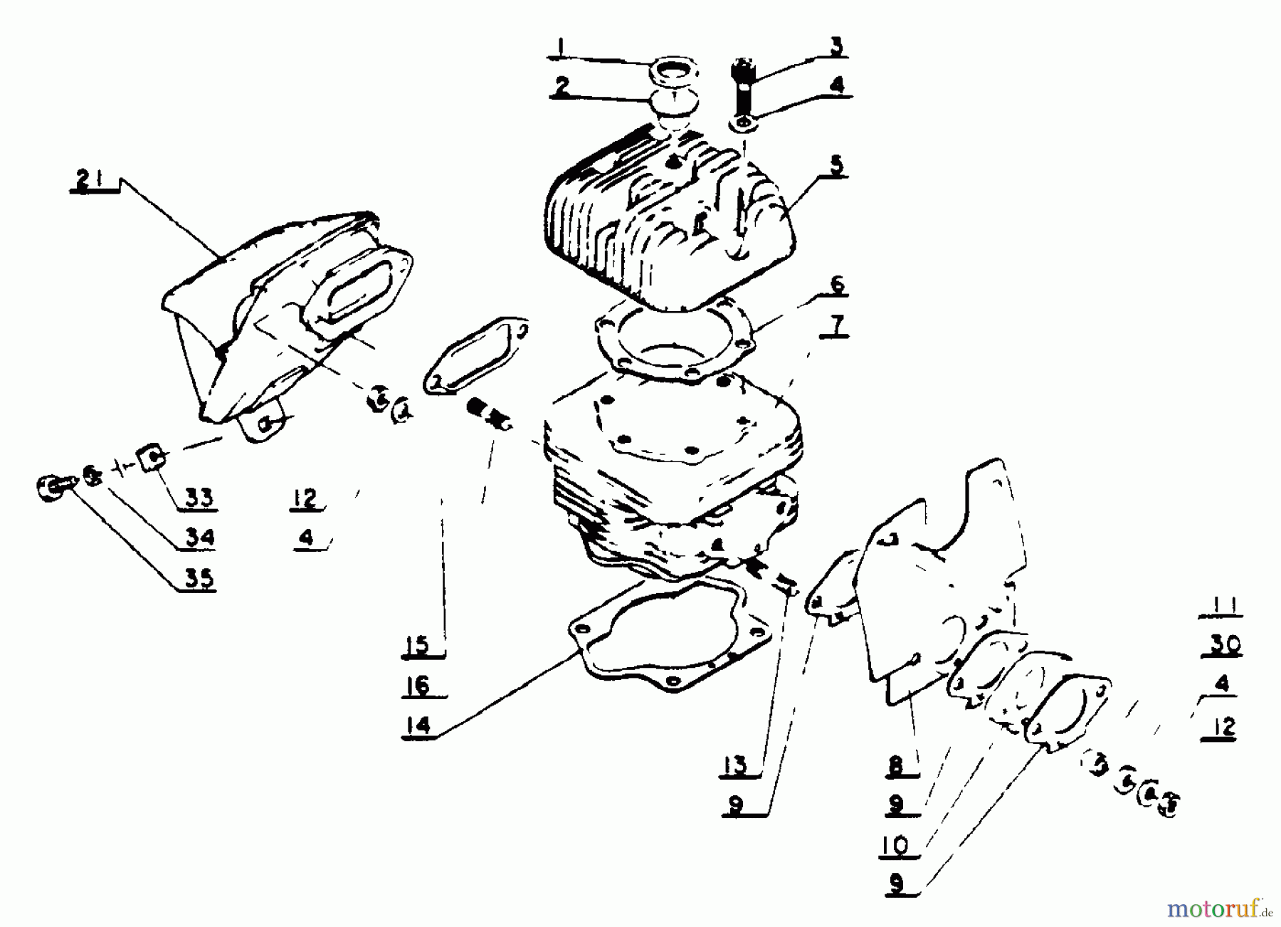  Echo Sägen, Kettensägen CS-100 - Echo Chainsaw Engine, Exhaust