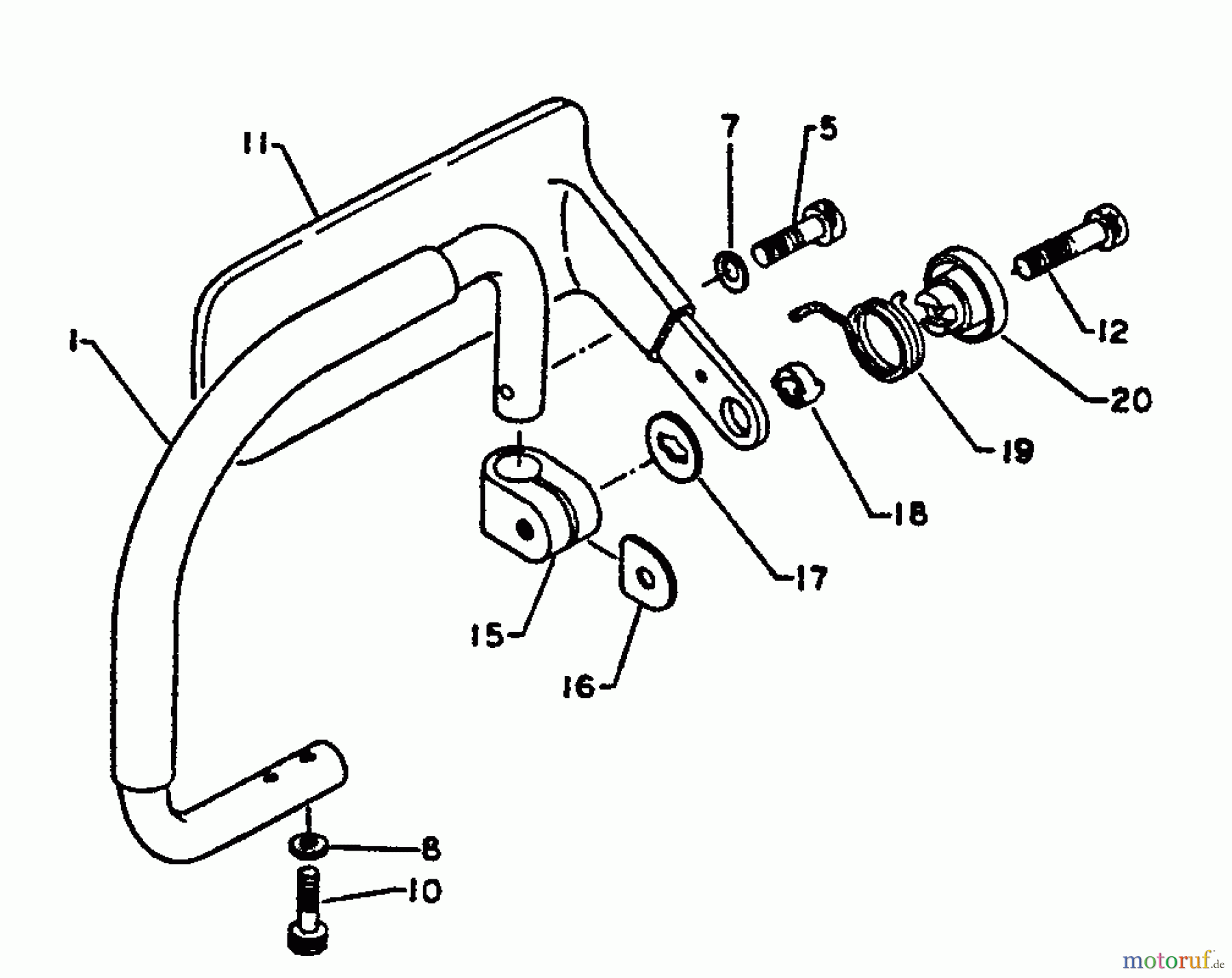  Echo Sägen, Kettensägen CS-302S - Echo Chainsaw, S/N: 64671 - 99999 Handles, Front