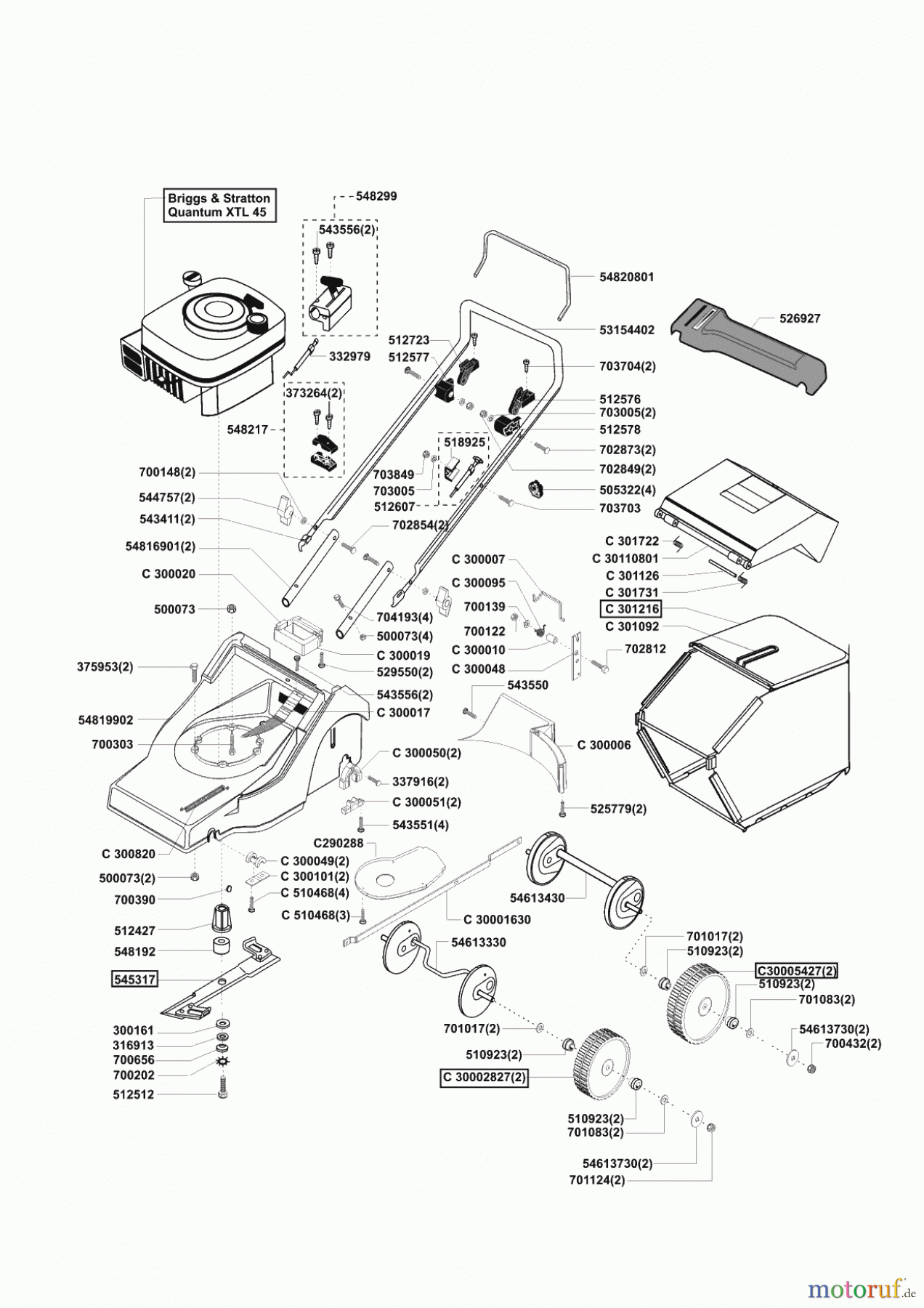  Concord Gartentechnik Benzinrasenmäher 4600 B  vor 01/2001 Seite 1