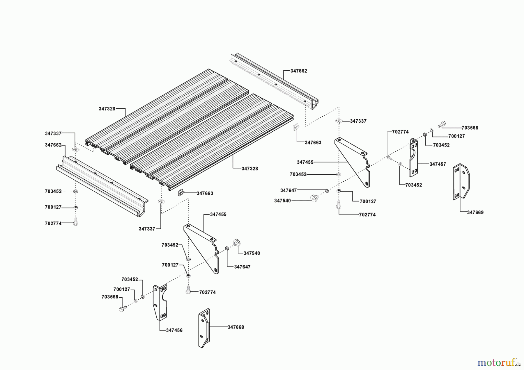  AL-KO Heimwerkertechnik Zubehör Heimwerkertechnik Tischverbreiterung 500mm PKS  00/0 Seite 1