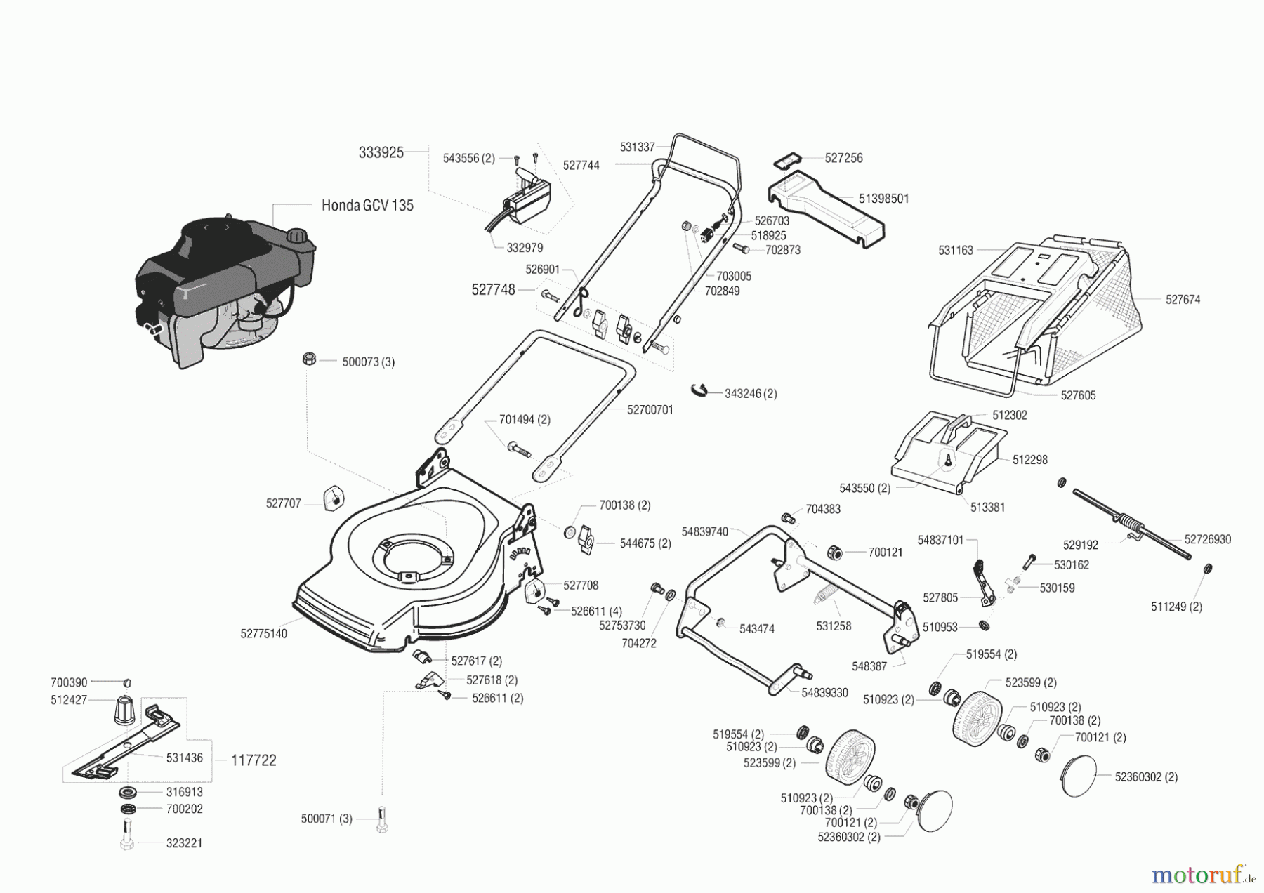  Euro Line Gartentechnik Benzinrasenmäher 4700 H  vor 03/1999 Seite 1