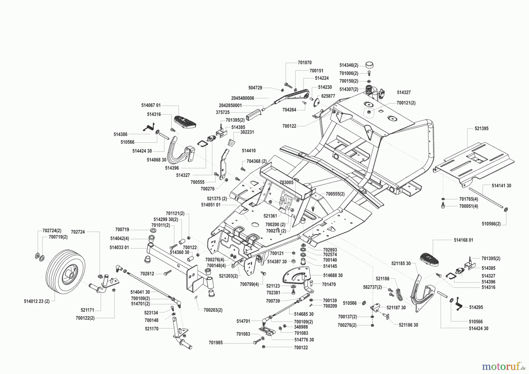  AL-KO Gartentechnik Rasentraktor RT 13-75 Hochfilzer vor 03/2001 Seite 2