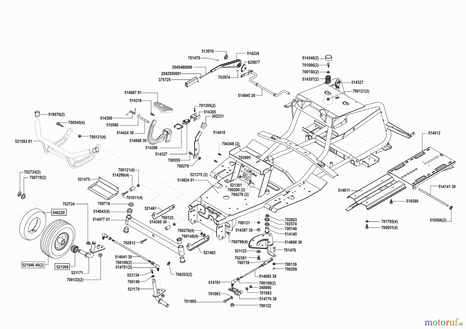  Concord Gartentechnik Rasentraktor T15-102 HD  vor 06/2002 Seite 2