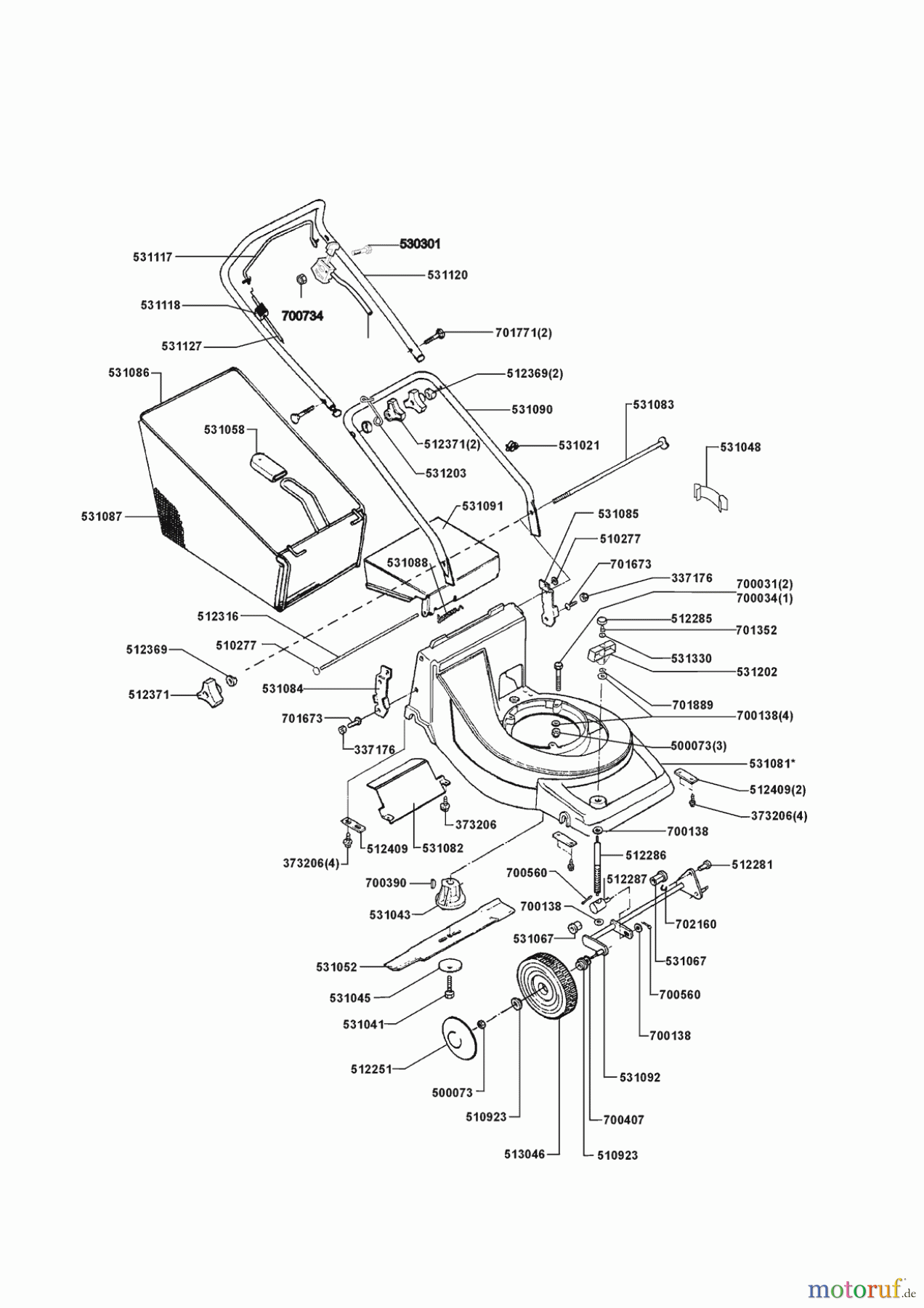  Orion Gartentechnik Benzinrasenmäher 474 SB  ab 00/0 Seite 1