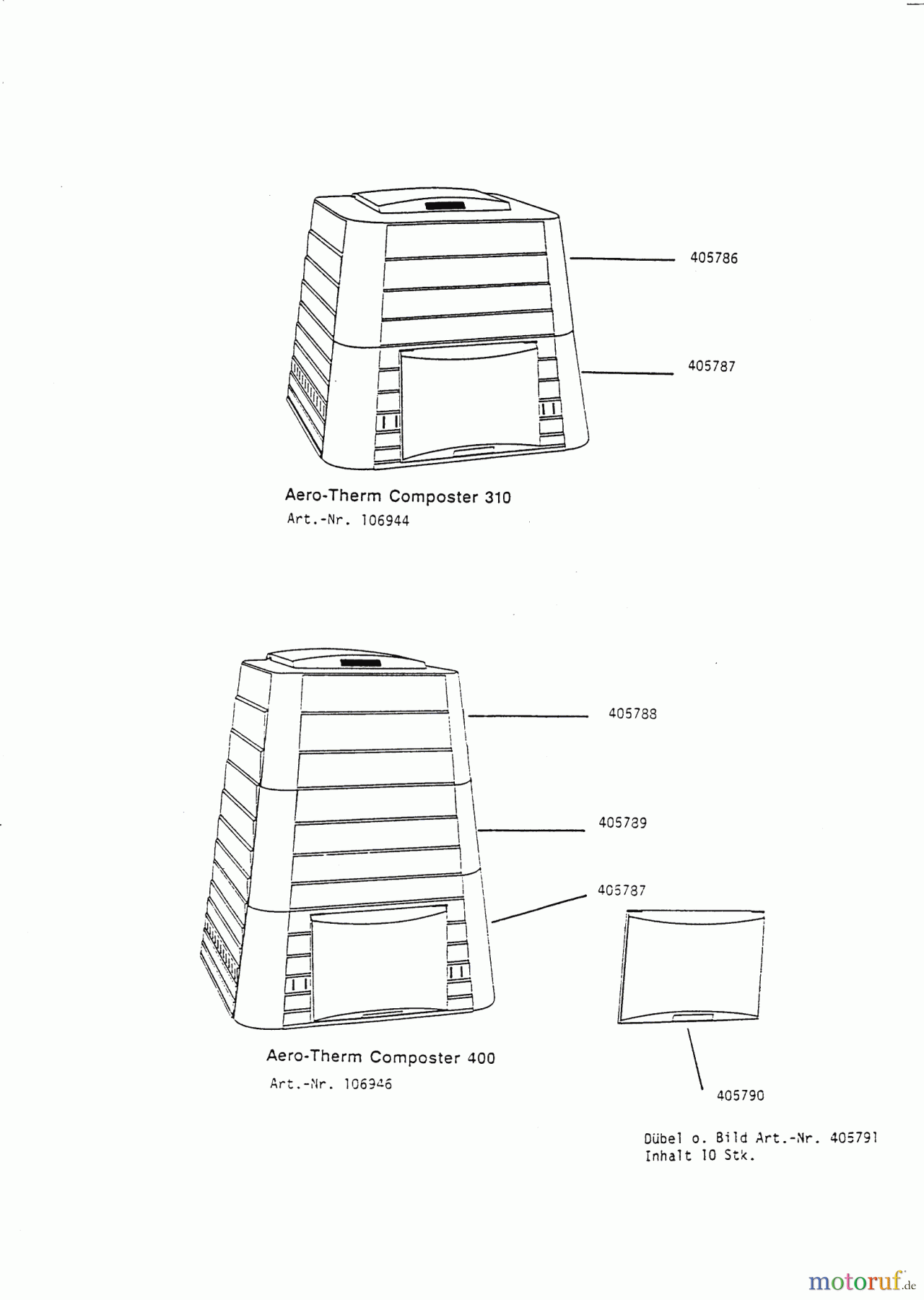  AL-KO Gartentechnik Komposter Aero-Therm 310  03/1992 Seite 1