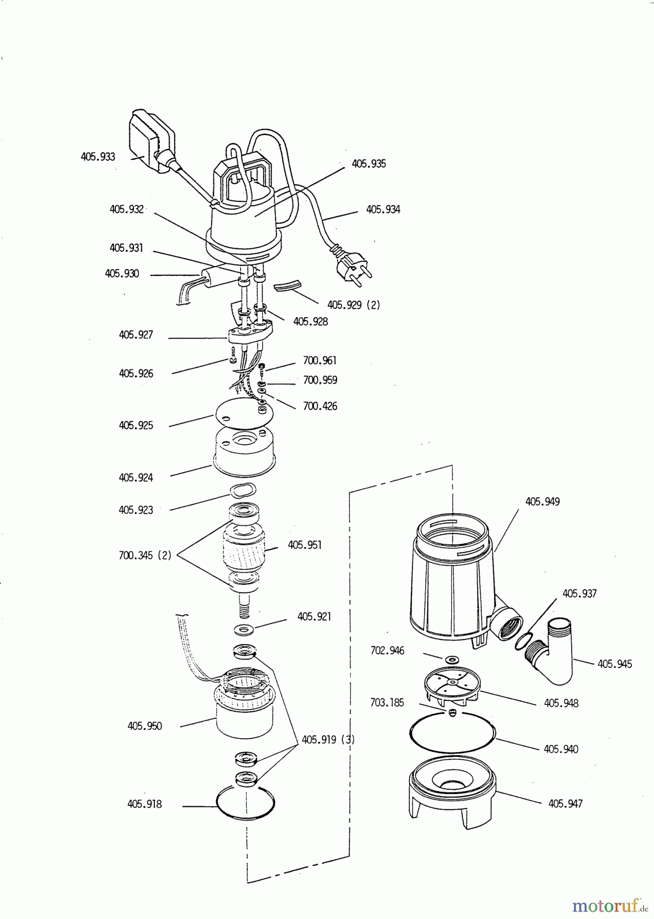  AL-KO Wassertechnik Schmutzwasserpumpen SVP 650 02/1993 - 12/1996 Seite 1