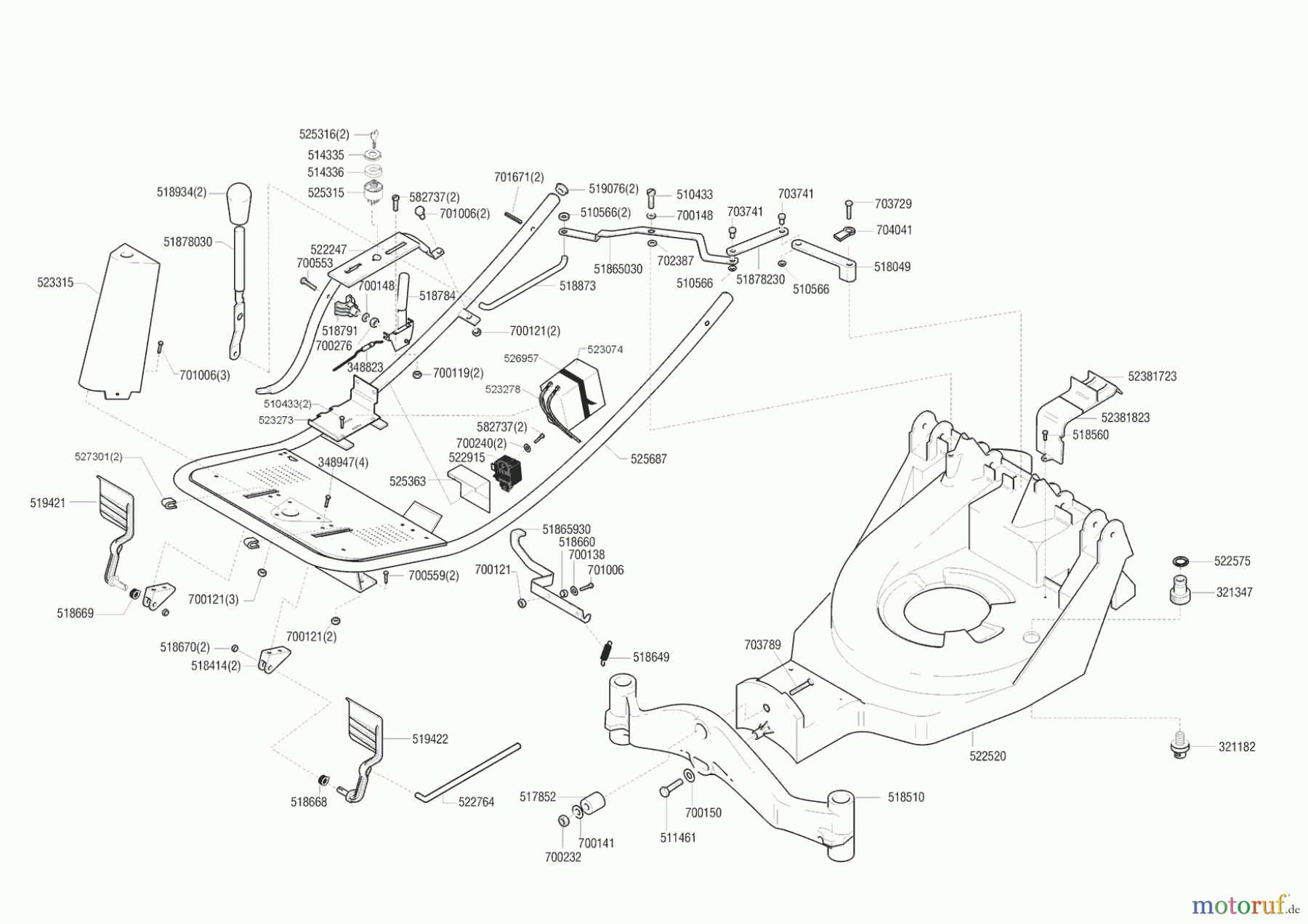  AL-KO Gartentechnik Aufsitzmäher 955 ES 01/1997 - 05/1997 Seite 1