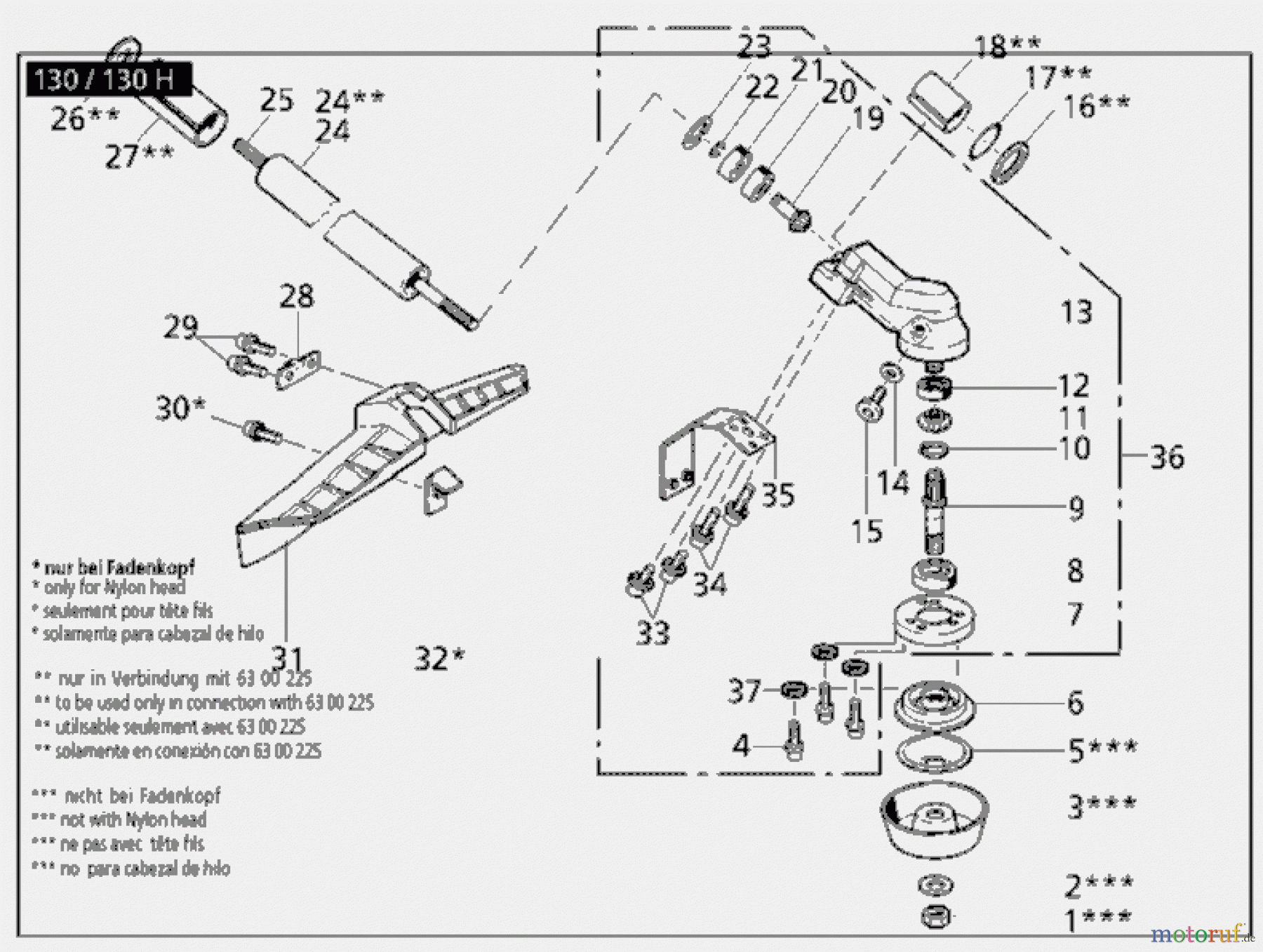  Solo by AL-KO Gartentechnik Motorsensen 127 ET 021998 Druck 9 127 701 ab 02/1998 [SN: ET 021998 Druck 9 127 701] Seite 4