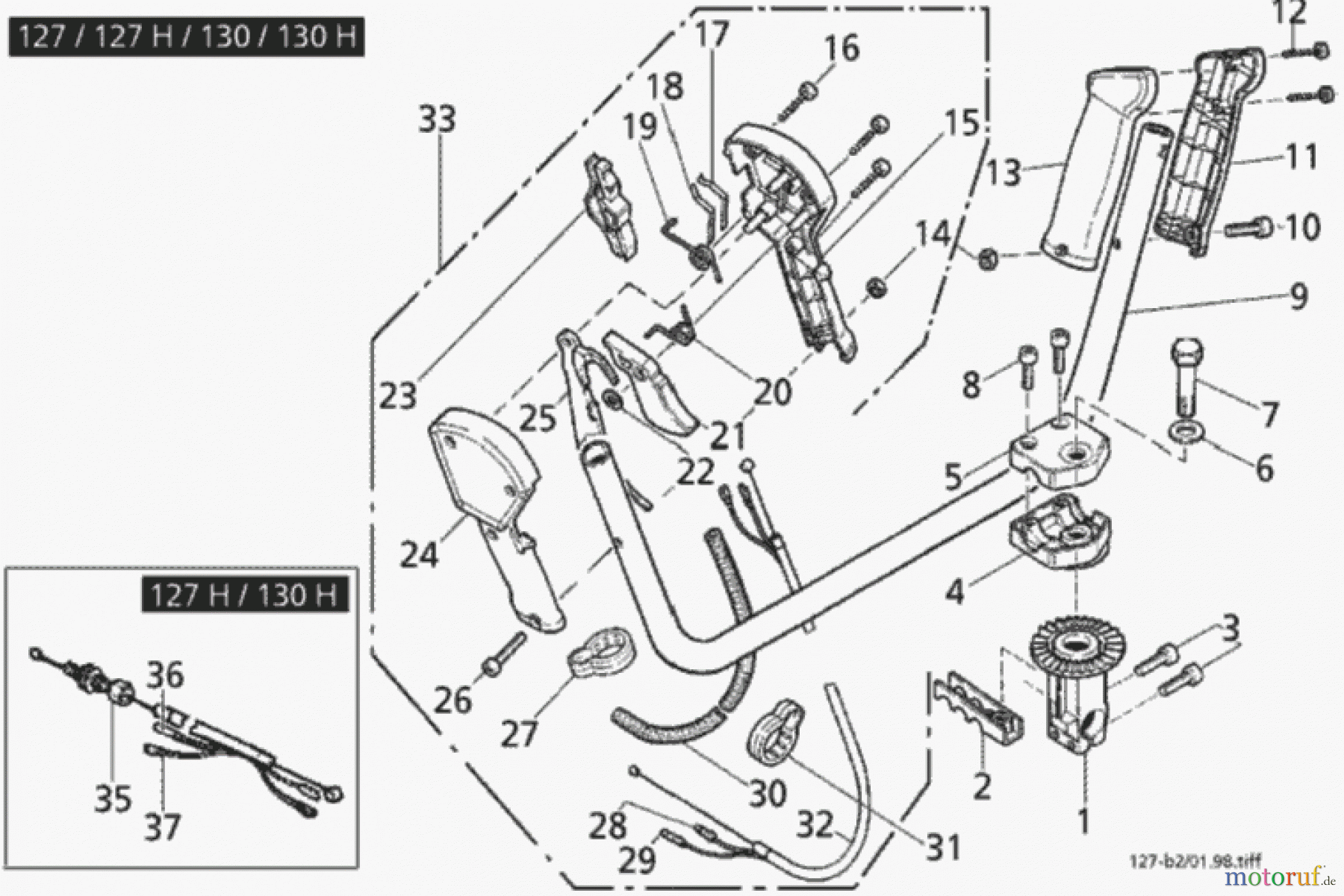  Solo by AL-KO Gartentechnik Motorsensen 132 ET 021998 Druck 9 132 701 ab 02/1998 [SN: ET 021998 Druck 9 132 701] Seite 4