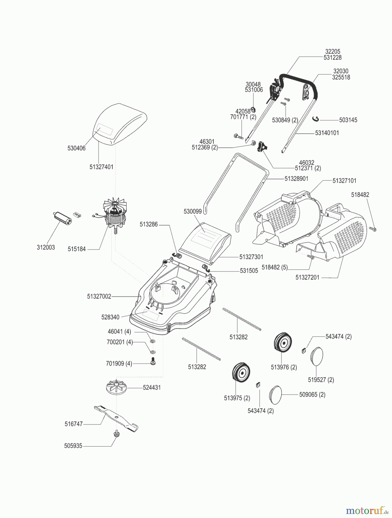  AL-KO Gartentechnik Elektrorasenmäher CF 320 E  03/1998 Seite 1