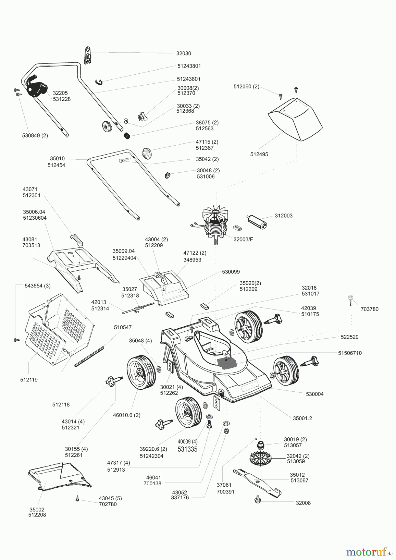  AL-KO Gartentechnik Elektrorasenmäher Sunline 340 E  03/1998 Seite 1