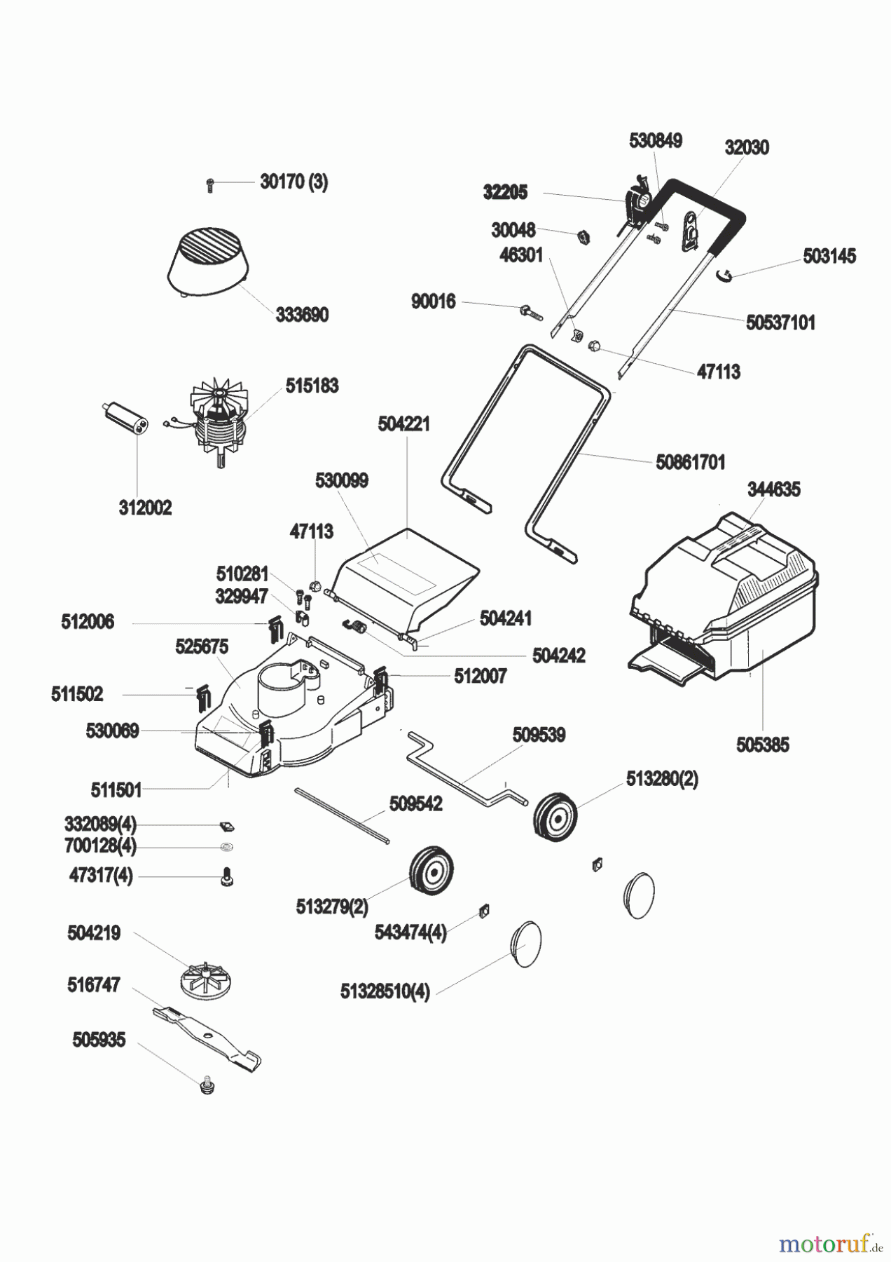  AL-KO Gartentechnik Elektrorasenmäher Ceca 320 E  03/1998 Seite 1