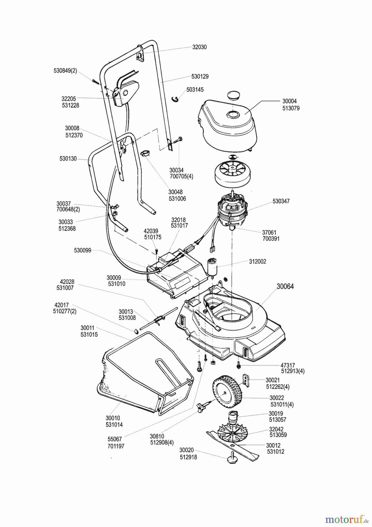  AL-KO Gartentechnik Elektrorasenmäher Elettr.J. 300 E  04/1998 Seite 1