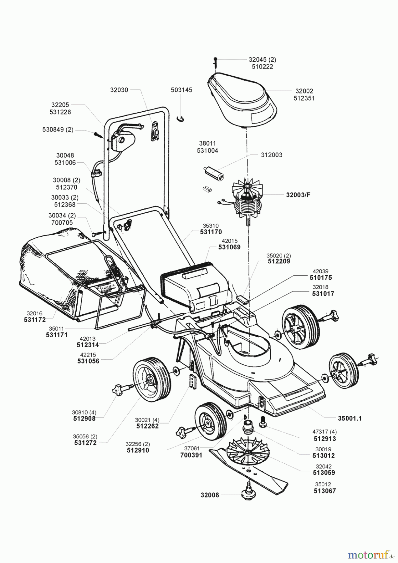  AL-KO Gartentechnik Elektrorasenmäher Like Mod. 350 E  04/1998 Seite 1