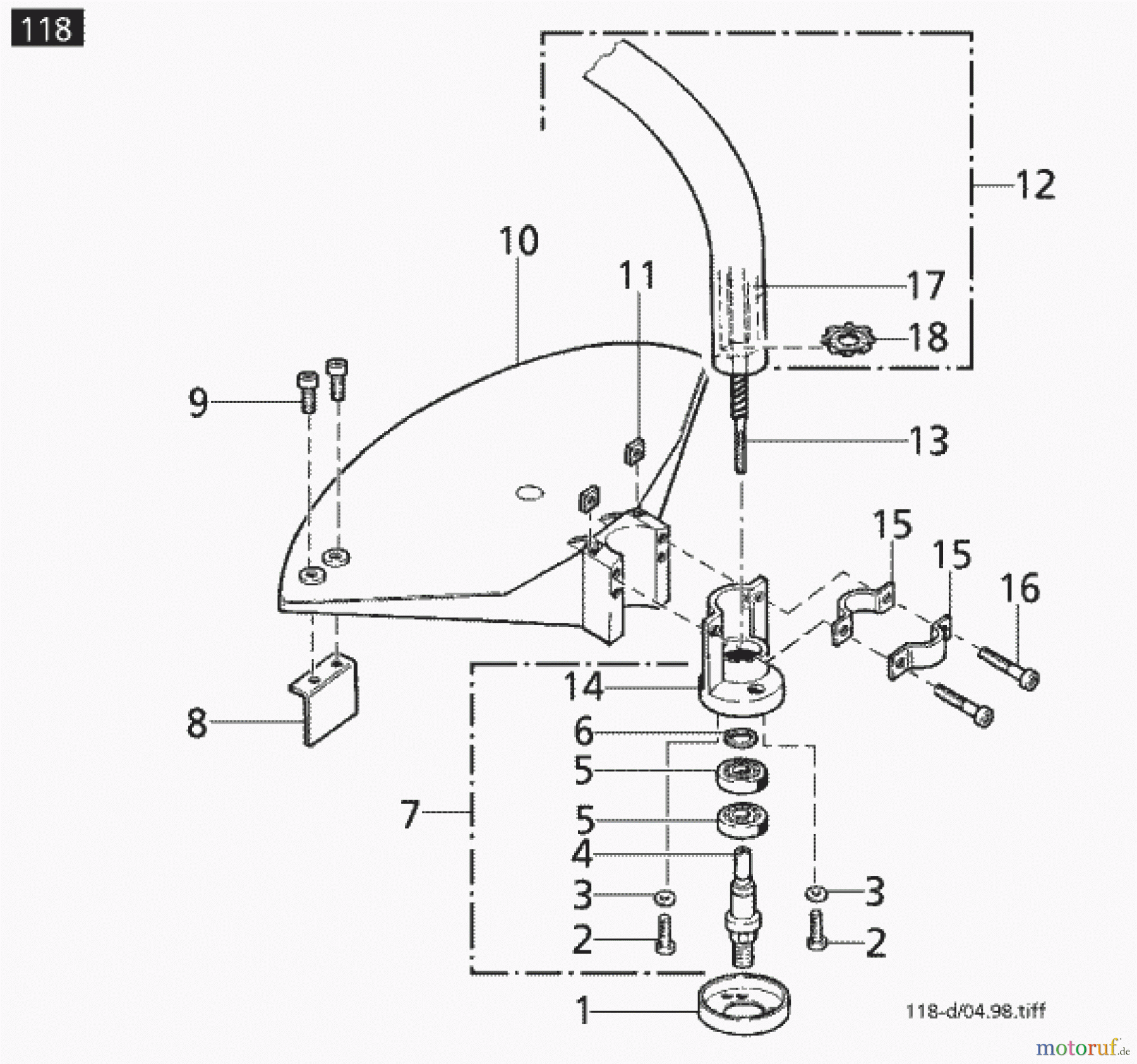  Solo by AL-KO Gartentechnik Motorsensen 119 ET 061998 Druck 9 118 701 06/1998 [SN: ET 061998 Druck 9 118 701] Seite 4