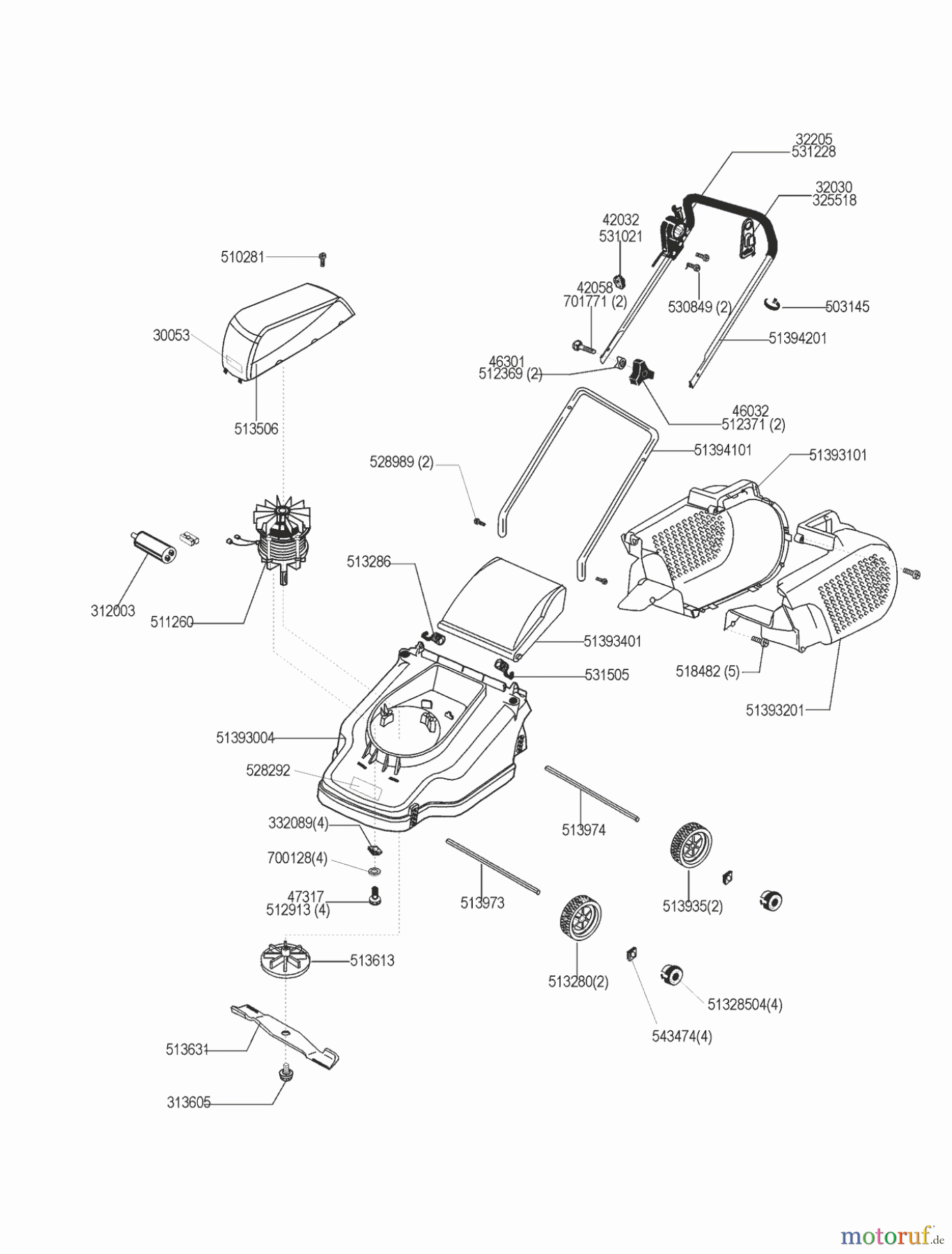  AL-KO Gartentechnik Elektrorasenmäher Orga 380 E Seite 1