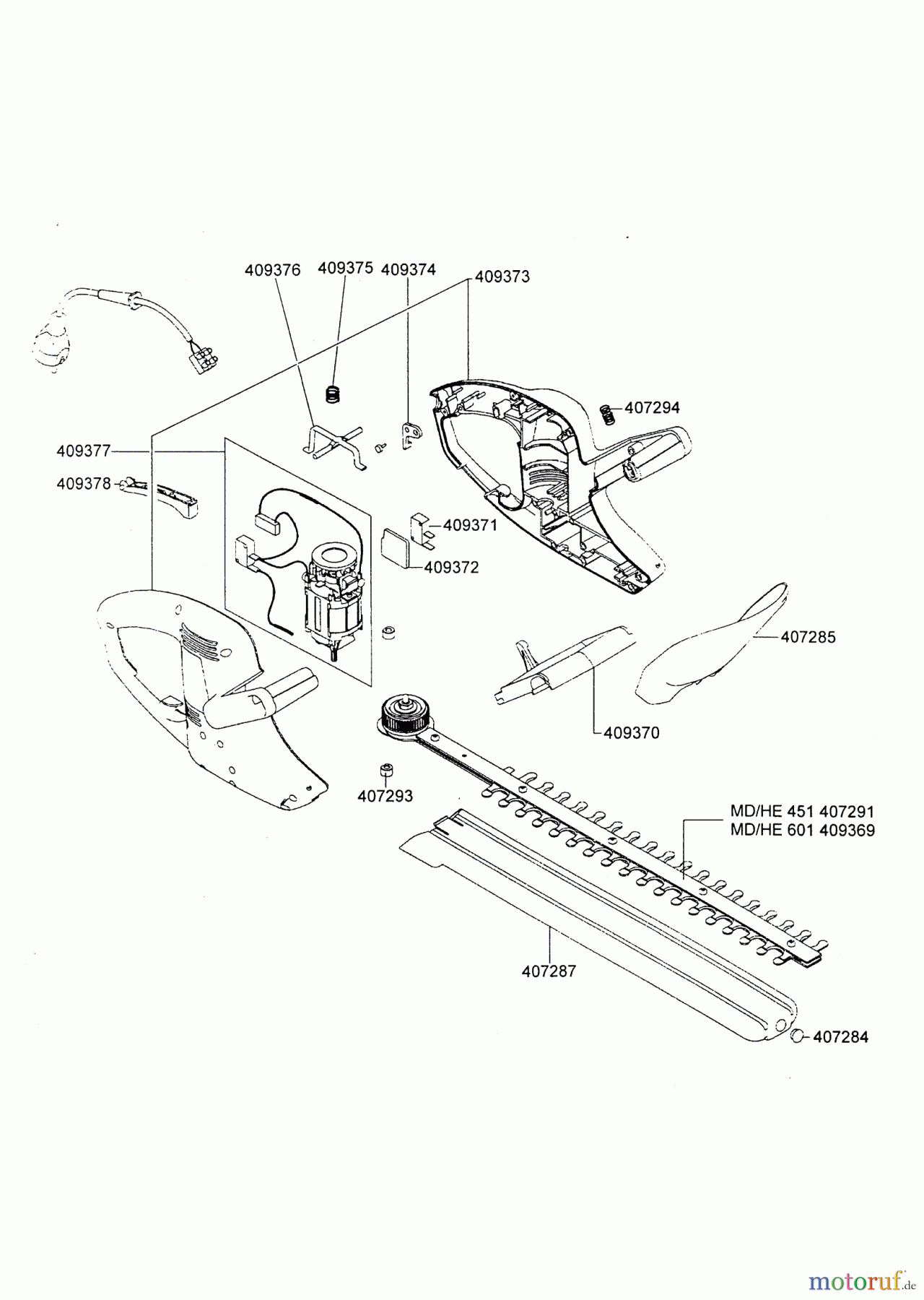  AL-KO Gartentechnik Heckenscheren HE 601 ab 11/1999 Seite 1