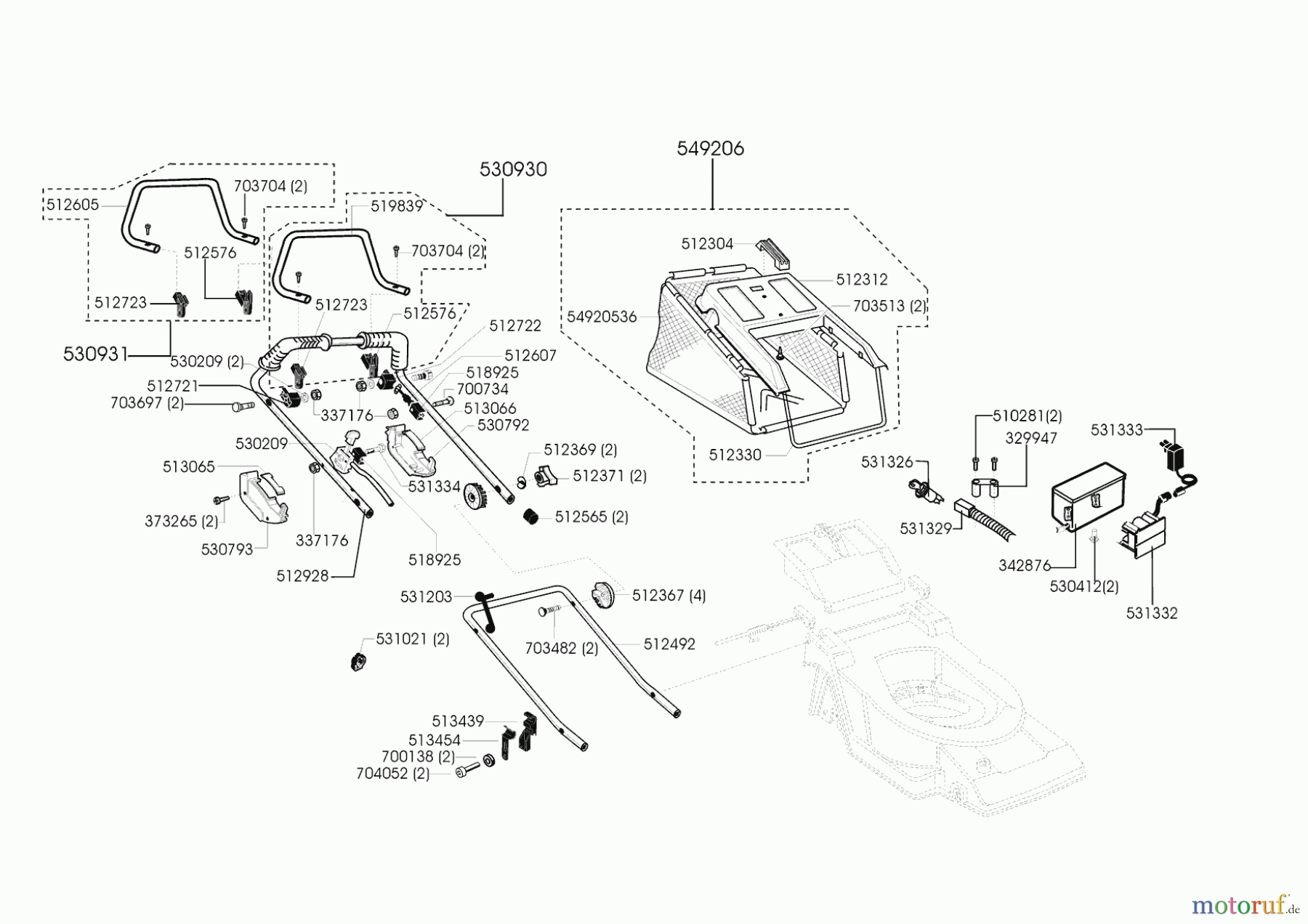  Euro-DIY Gartentechnik Benzinrasenmäher 5548 TE ABS 11/1999 - 02/2000 Seite 1