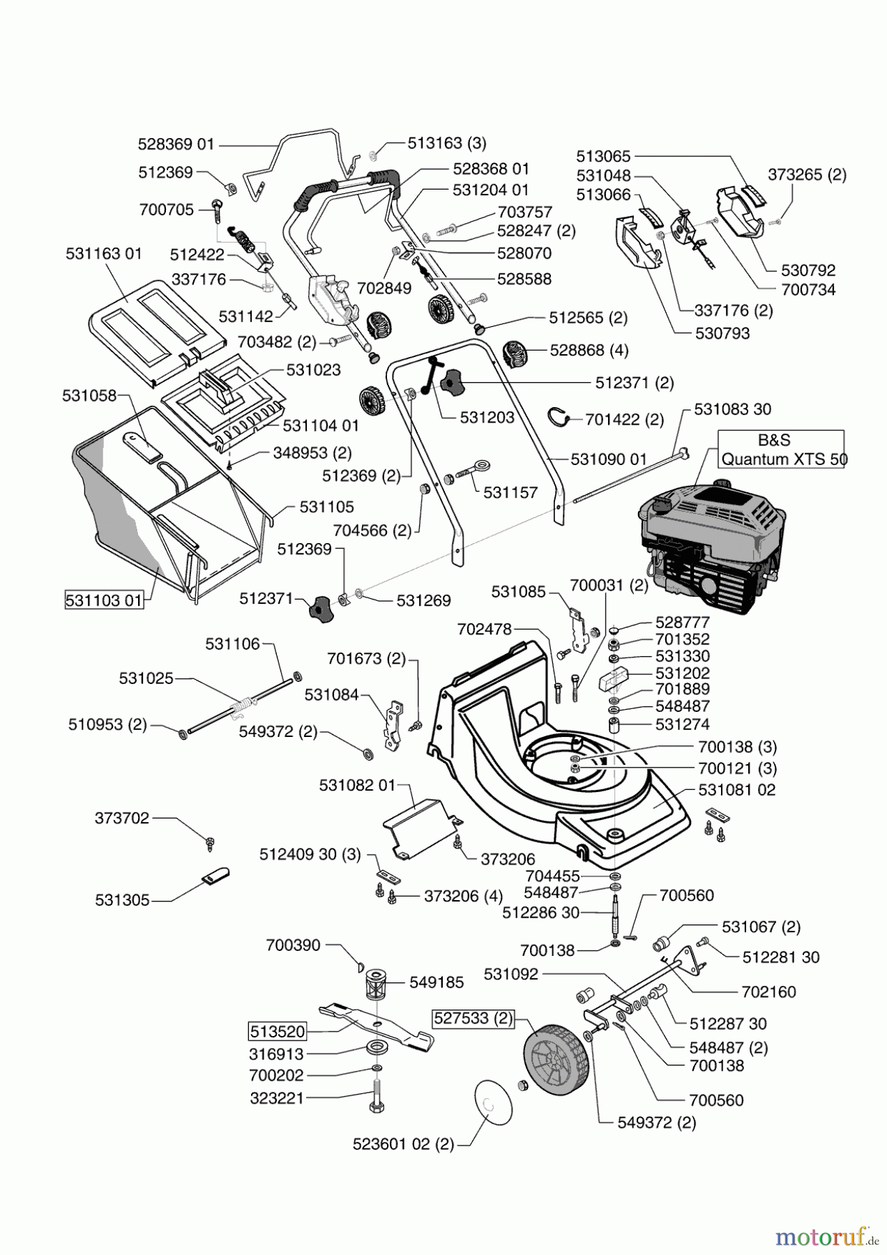  Sigma Gartentechnik Benzinrasenmäher SL 50 BR 09/2000 - 09/2001 Seite 1