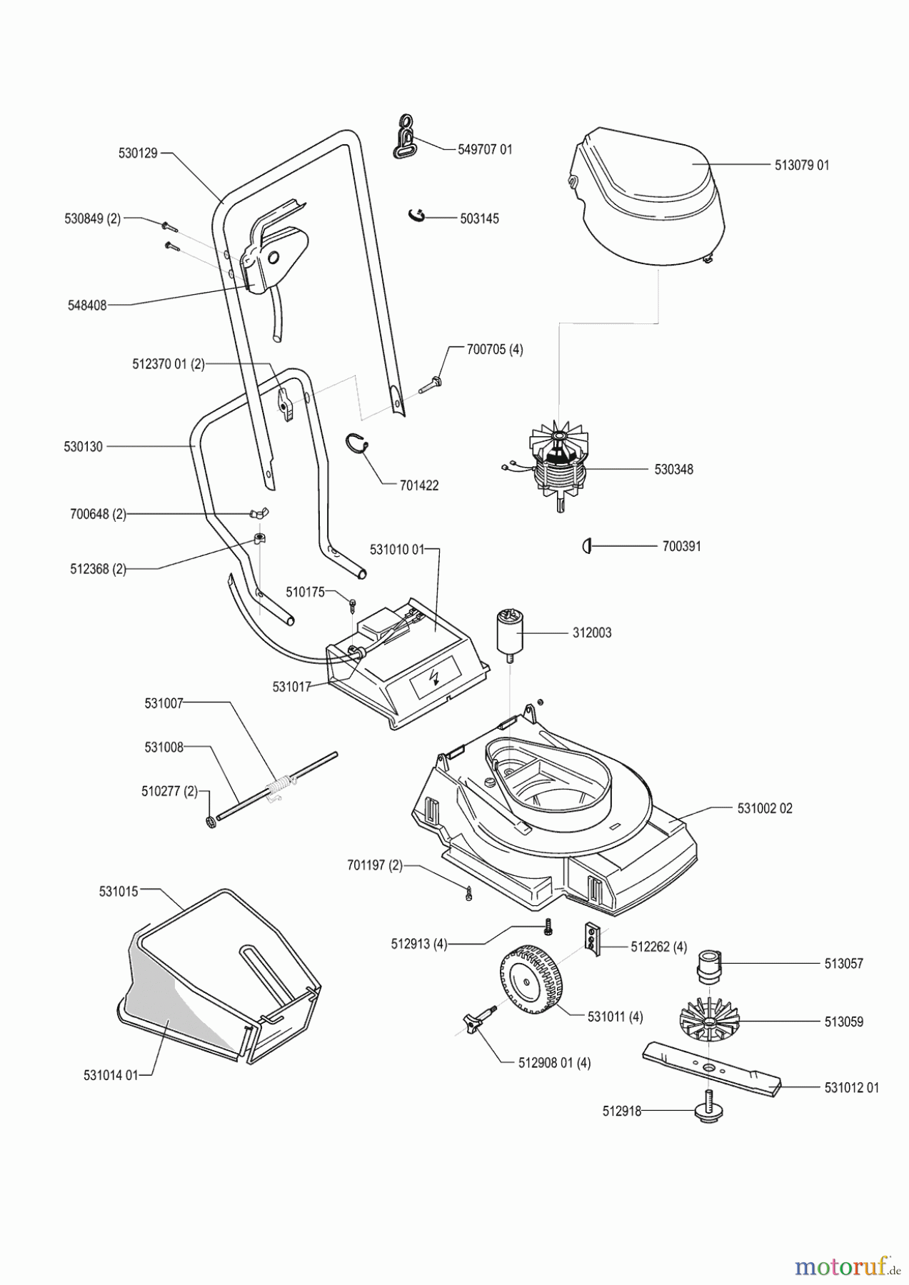  AL-KO Gartentechnik Elektrorasenmäher Speedy 300 E ab 04/2001 Seite 1