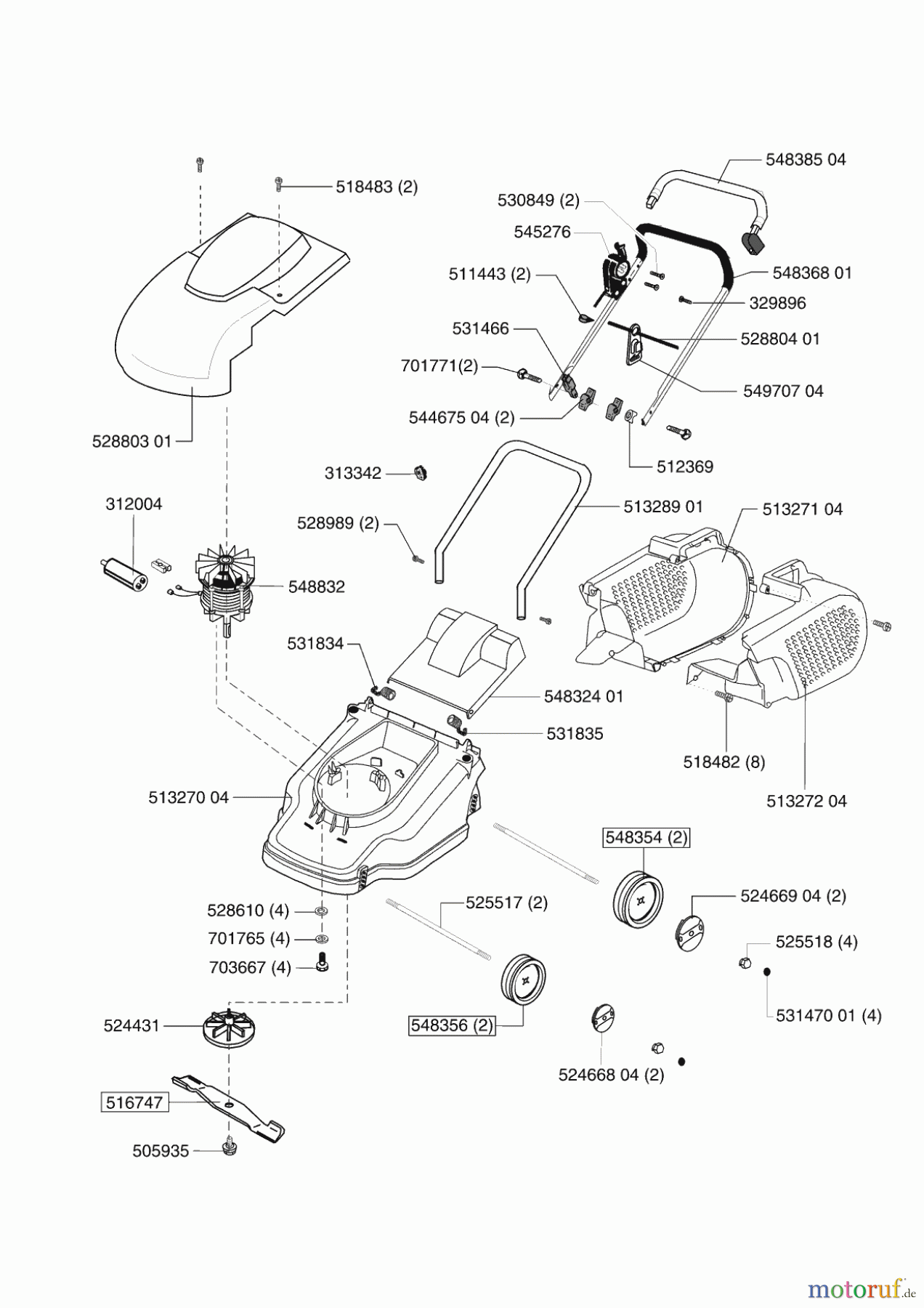  AL-KO Gartentechnik Elektrorasenmäher Comfort 32 E 07/2002 - 02/2004 Seite 1