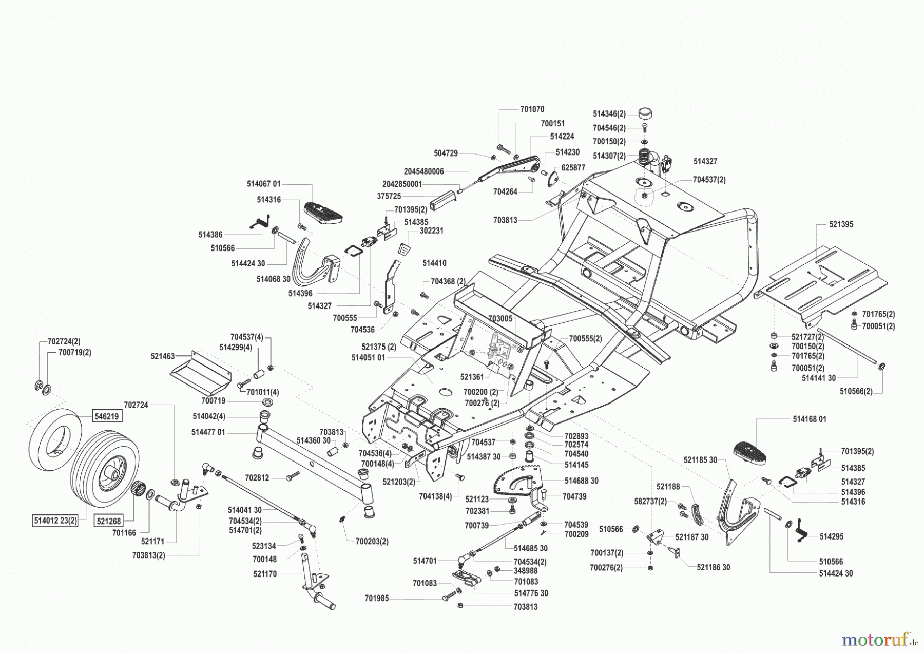  AL-KO Gartentechnik Rasentraktor Comfort T 750  09/2002 - 09/2003 Seite 2