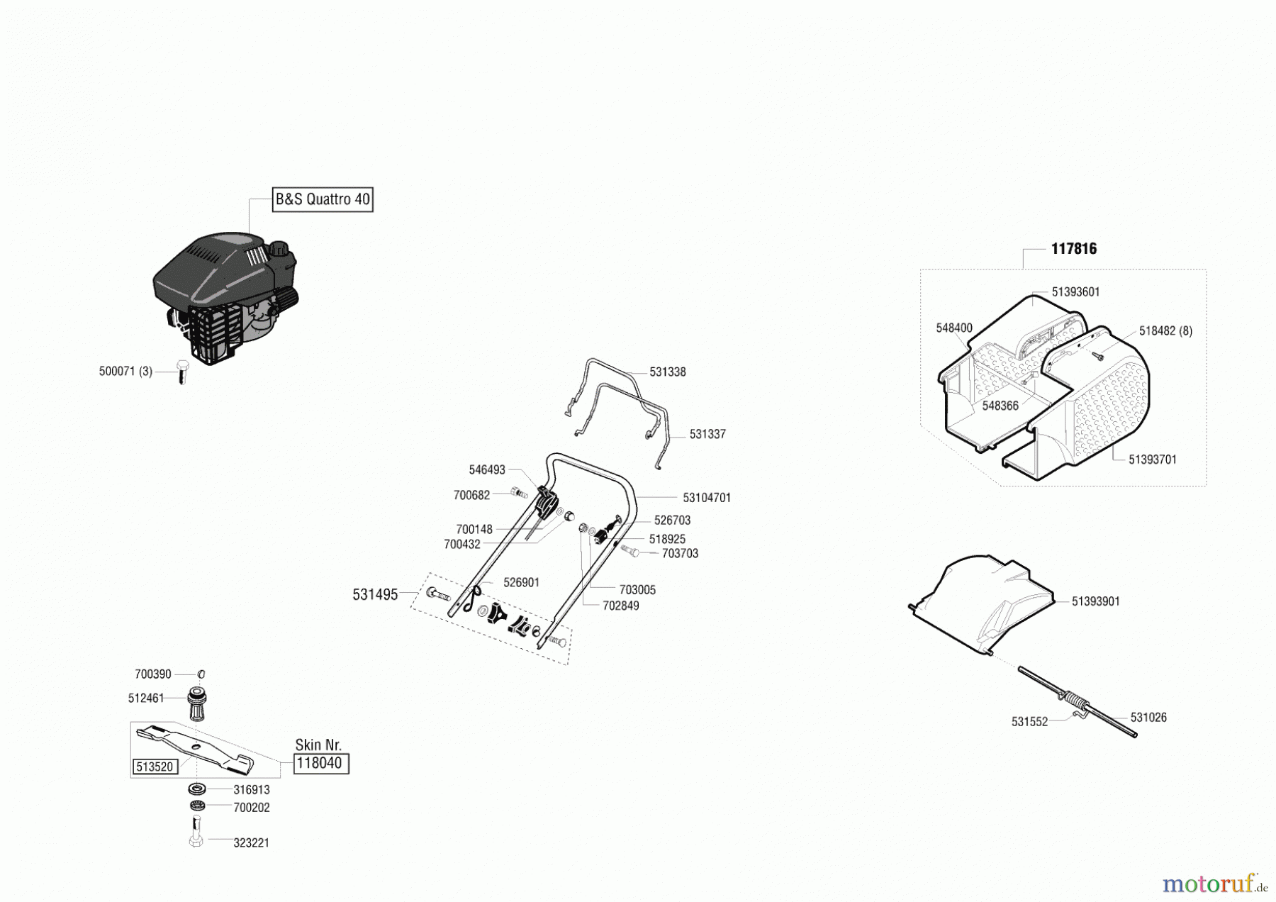  AL-KO Gartentechnik Benzinrasenmäher CLASSIC 46 BR  09/2002 - 10/2003 Seite 1