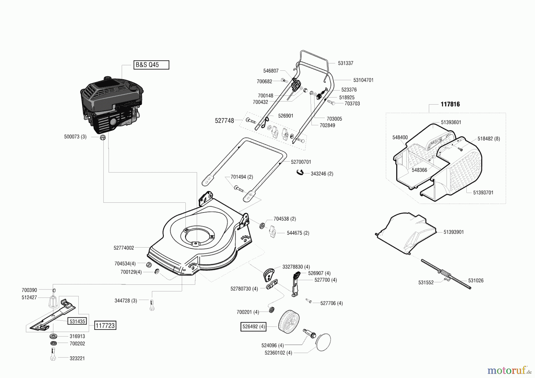  Top Garden Gartentechnik Benzinrasenmäher 4203 B ab 11/2002 Seite 1