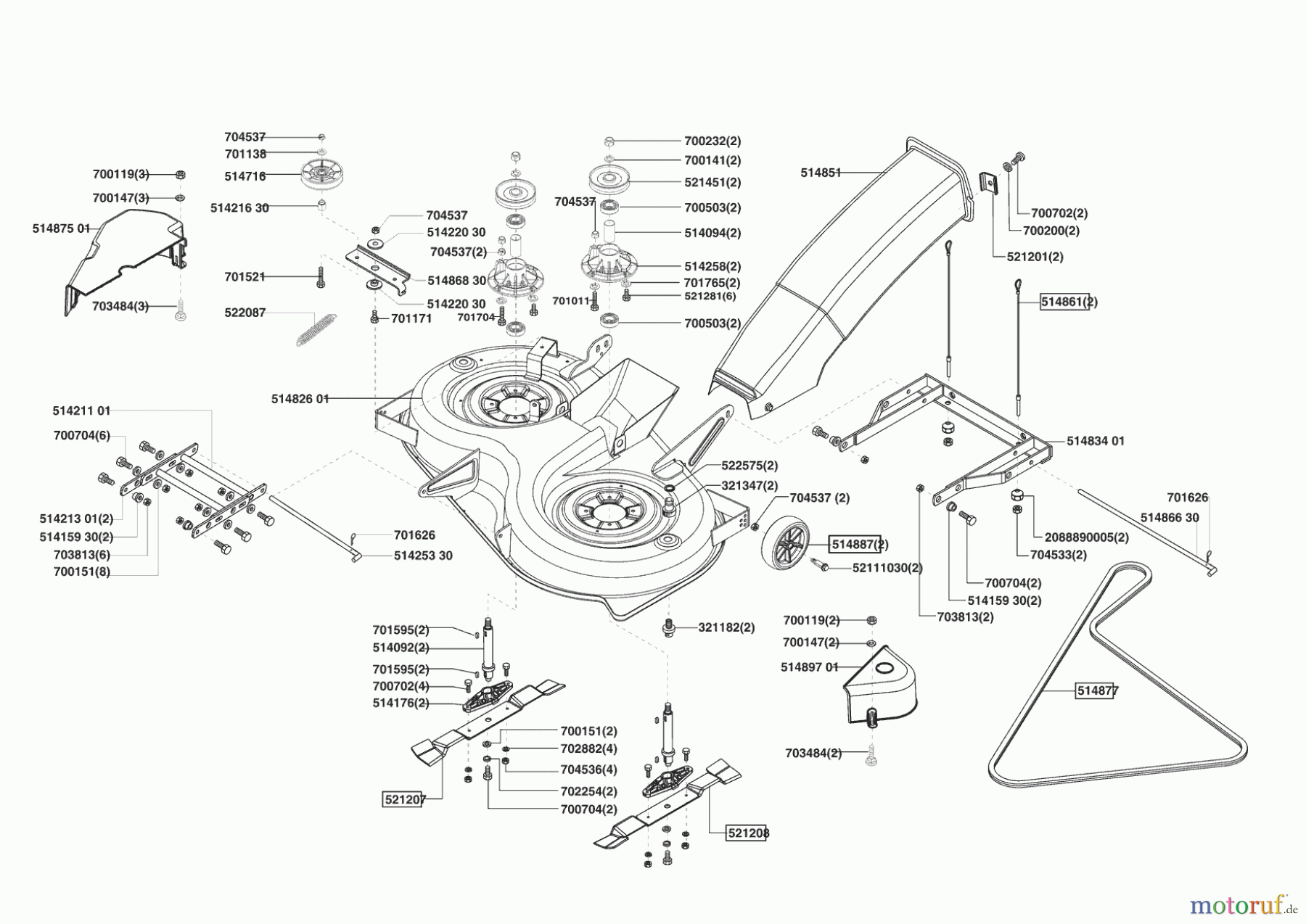  Grüne Welle Gartentechnik Rasentraktor RT 18-102 HE 03/2003 - 09/2007 Seite 5