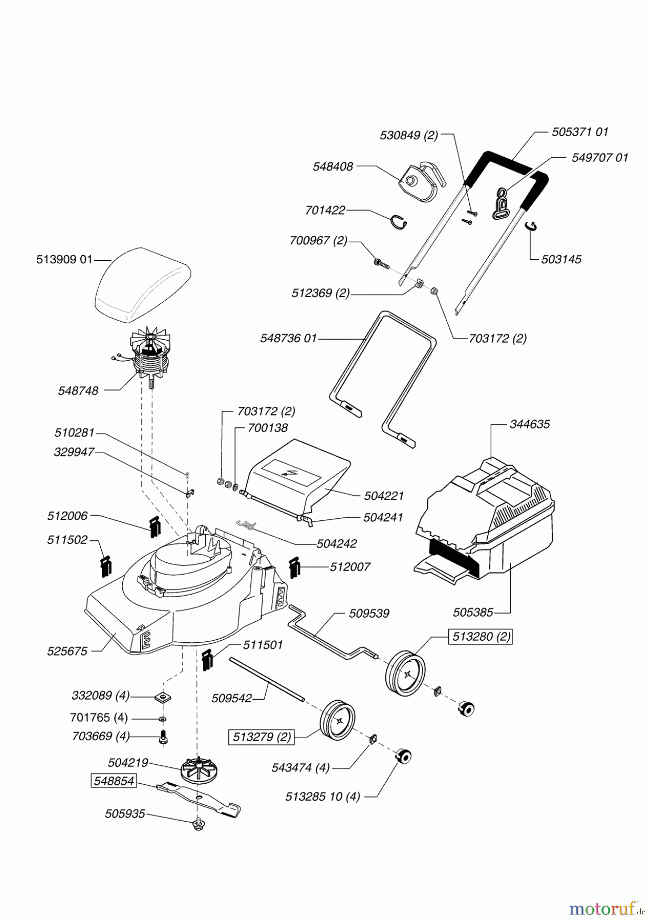  Orion Gartentechnik Elektrorasenmäher 900 03/2003 - 12/2003 Seite 1