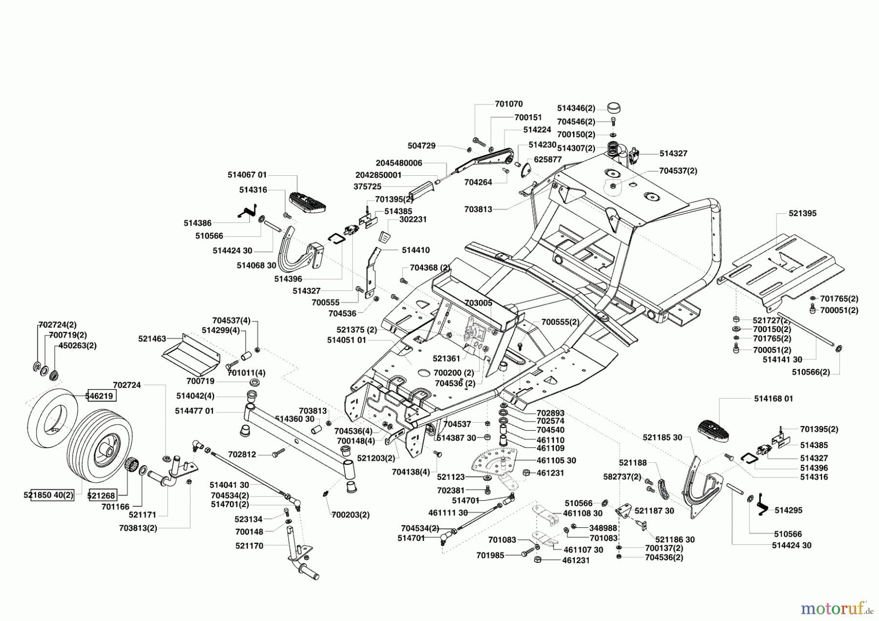  AL-KO Gartentechnik Rasentraktor Comfort T 750 10/2003 - 04/2004 Seite 2